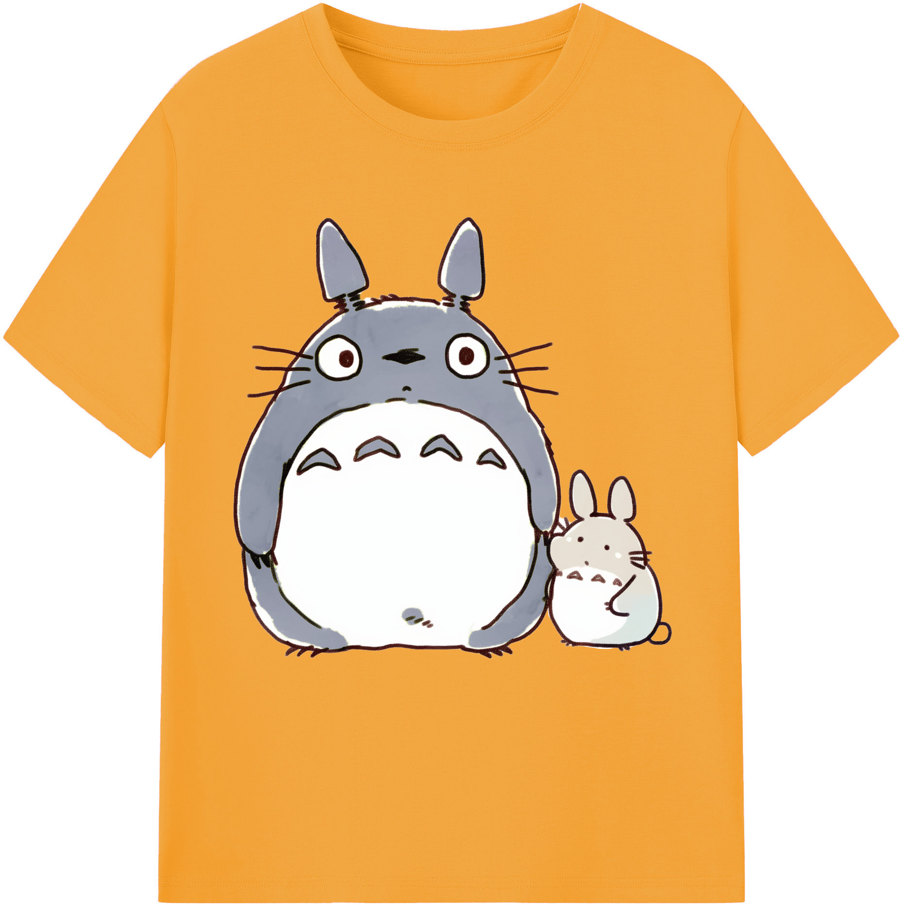 （画像用） となりのトトロ 草壁メイ 草壁サツキ My Neighbor Totoro Satsuki Kusakabe Mei Kusakabe レディースカジュアルプリントTシャツ（綿100％）