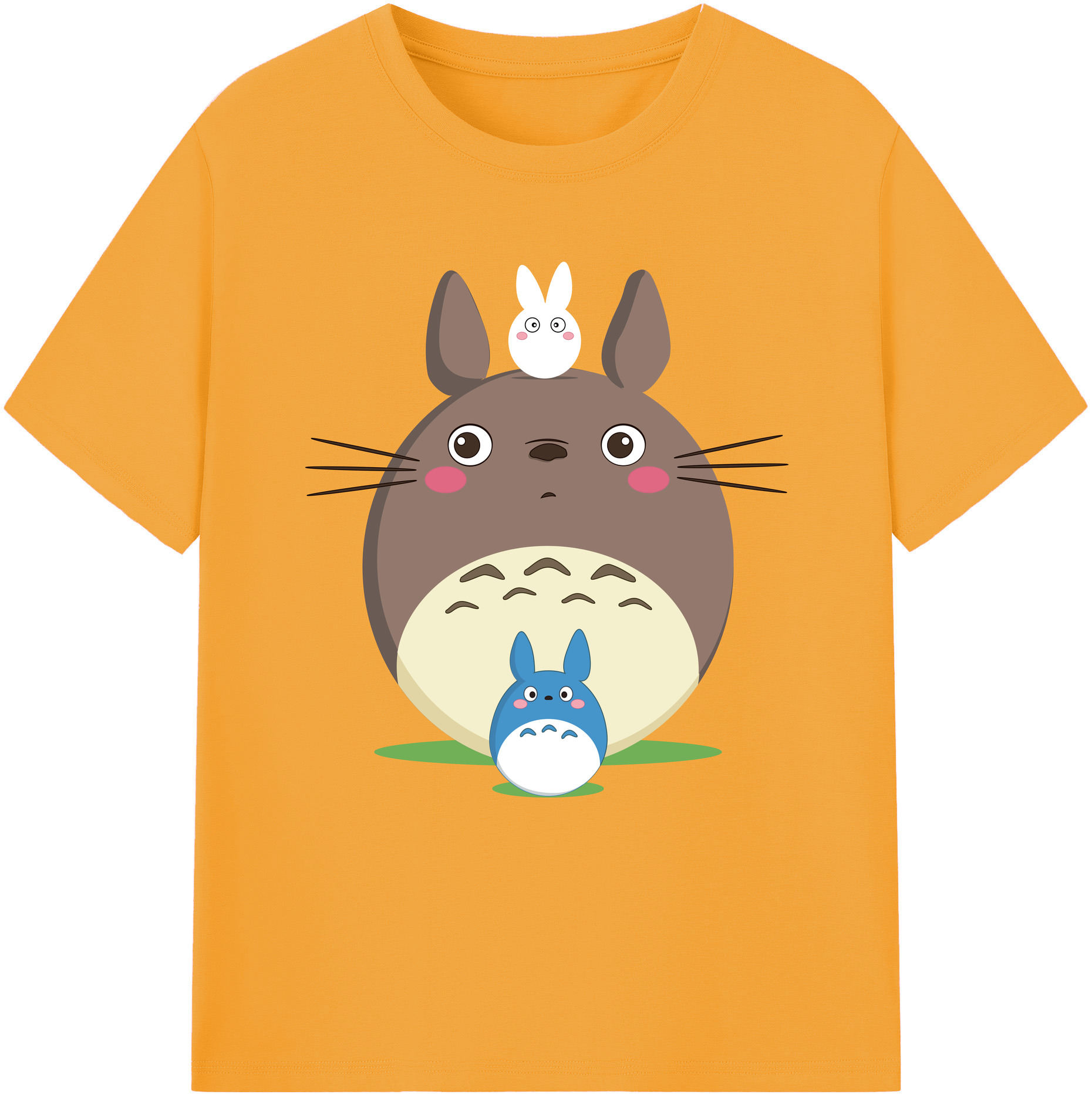 （画像用） となりのトトロ 草壁メイ 草壁サツキ My Neighbor Totoro Satsuki Kusakabe Mei Kusakabe レディースカジュアルプリントTシャツ（綿100％）