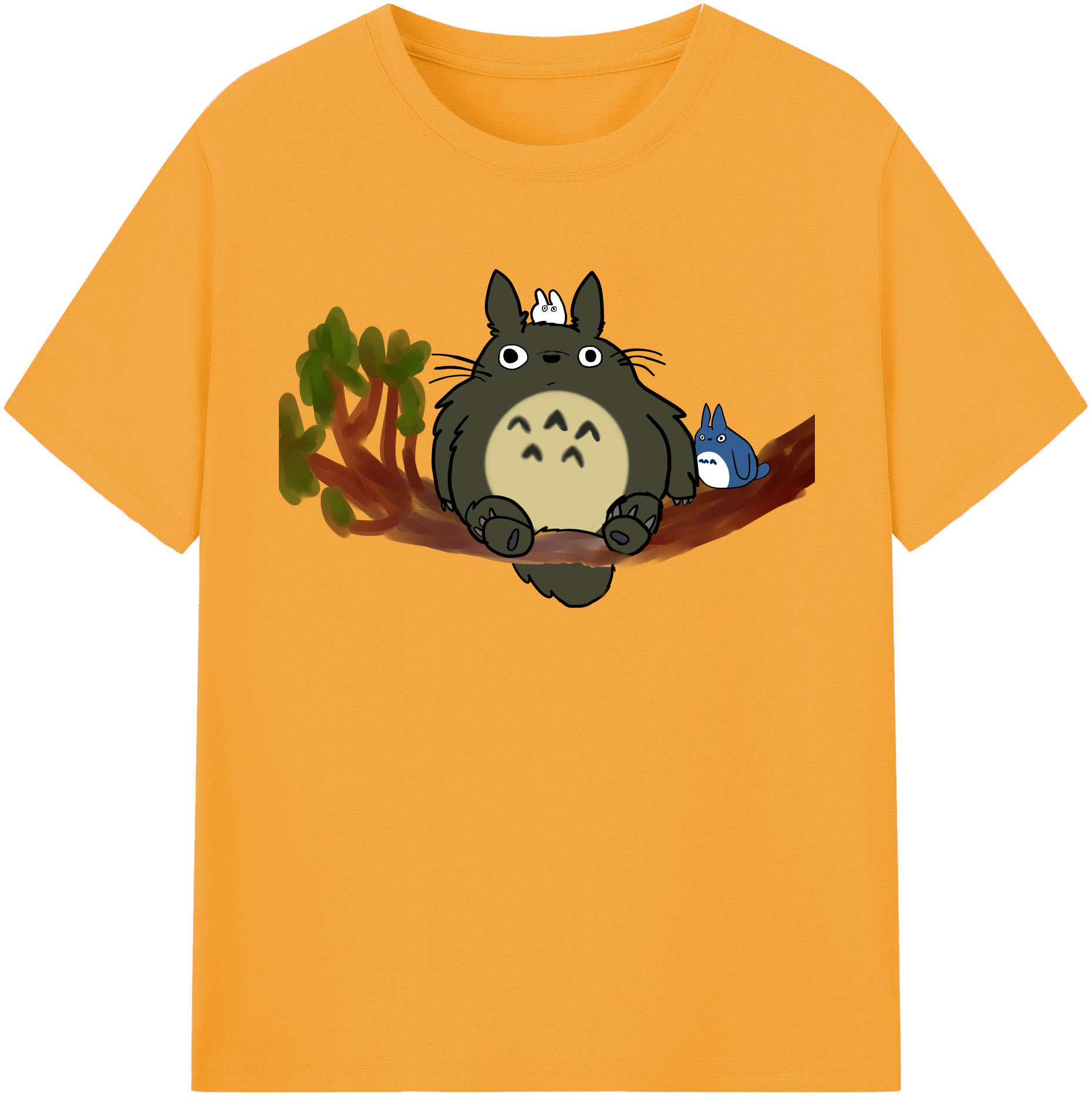 （画像用） となりのトトロ 草壁メイ 草壁サツキ My Neighbor Totoro Satsuki Kusakabe Mei Kusakabe レディースカジュアルプリントTシャツ（綿100％）