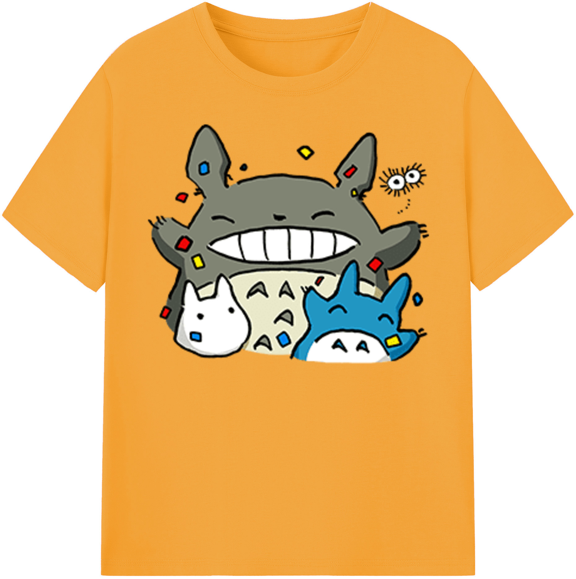 （画像用） となりのトトロ 草壁メイ 草壁サツキ My Neighbor Totoro Satsuki Kusakabe Mei Kusakabe レディースカジュアルプリントTシャツ（綿100％）