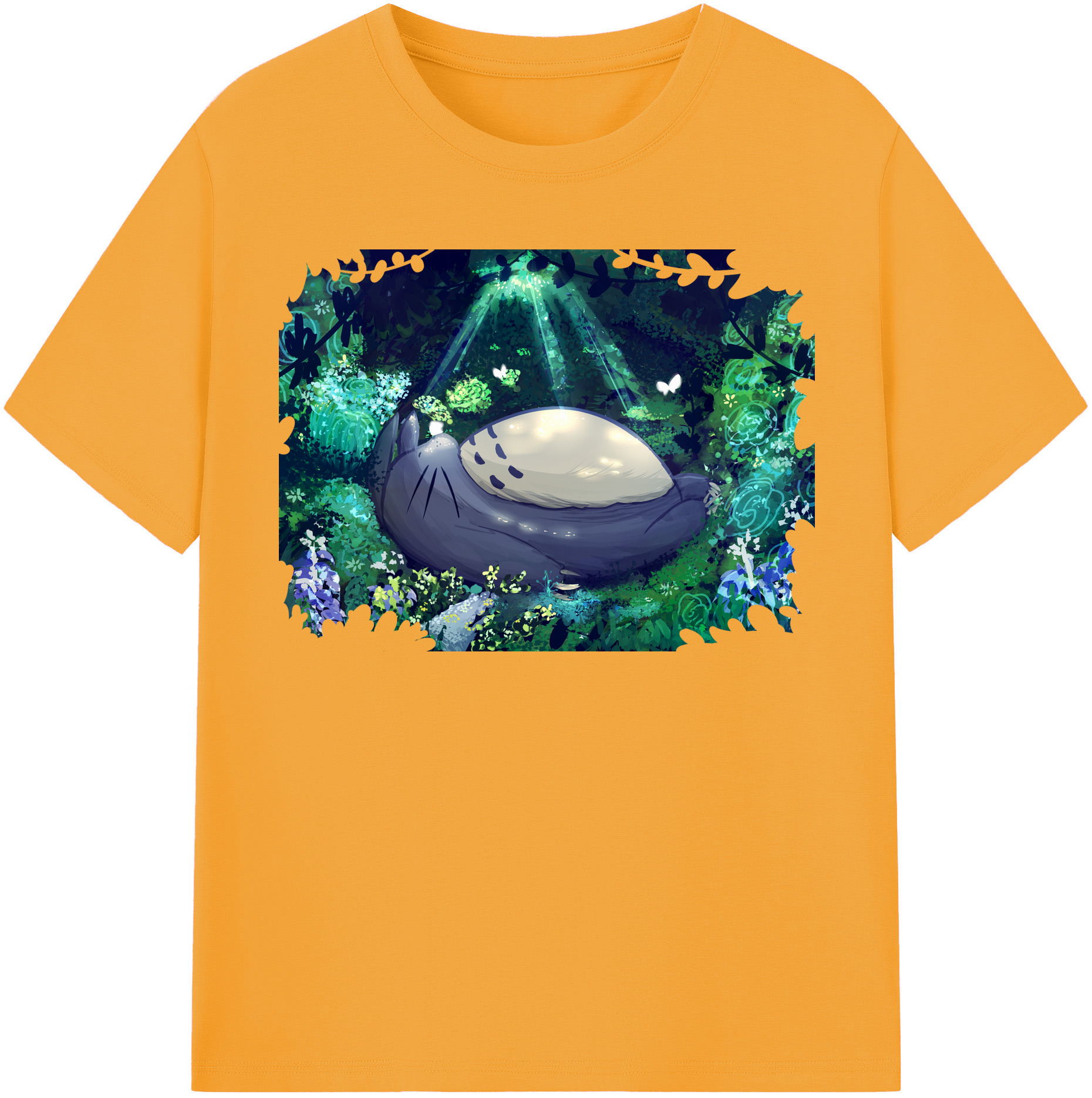 （画像用） となりのトトロ 草壁メイ 草壁サツキ My Neighbor Totoro Satsuki Kusakabe Mei Kusakabe レディースカジュアルプリントTシャツ（綿100％）