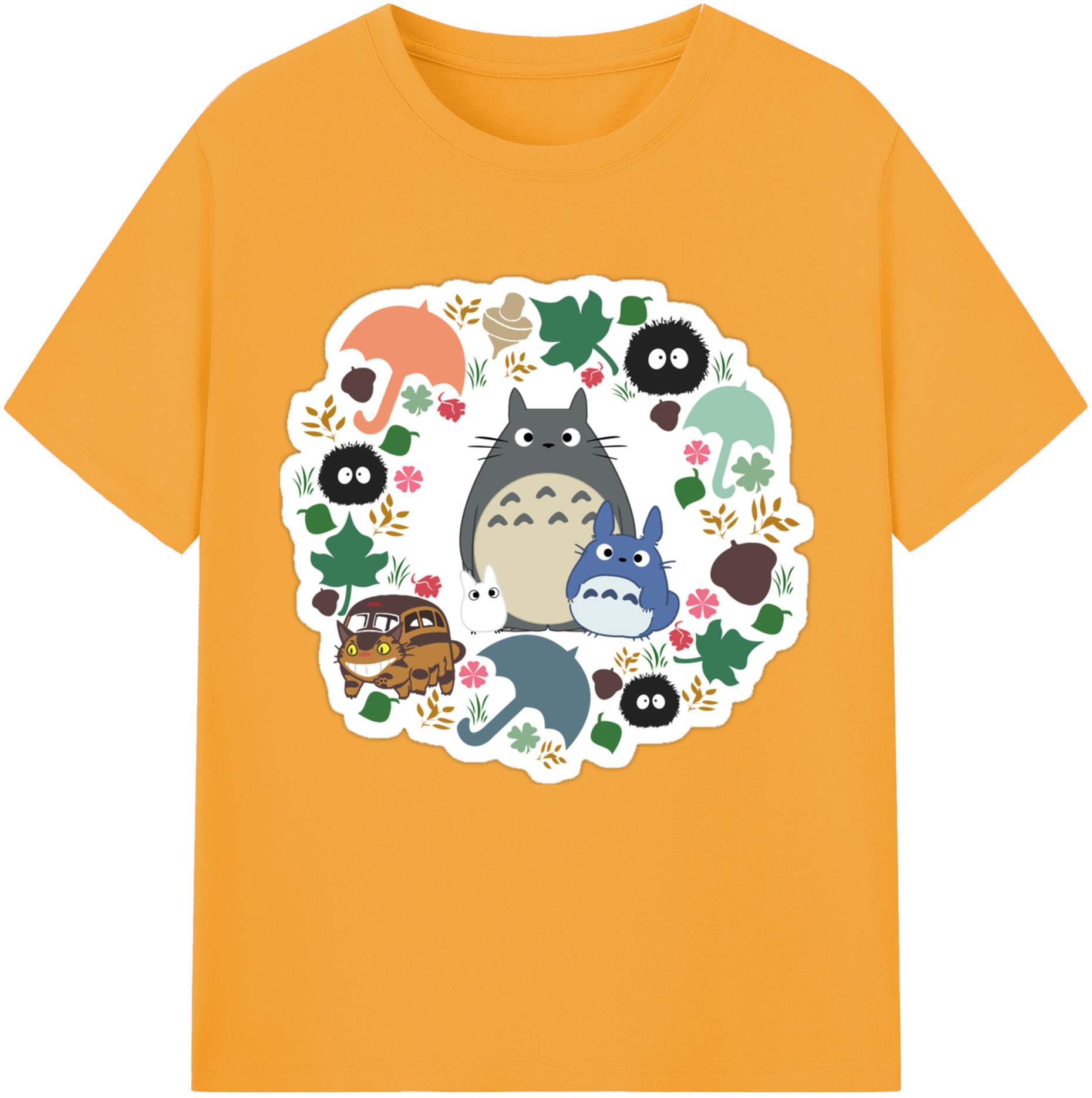 （画像用） となりのトトロ 草壁メイ 草壁サツキ My Neighbor Totoro Satsuki Kusakabe Mei Kusakabe レディースカジュアルプリントTシャツ（綿100％）