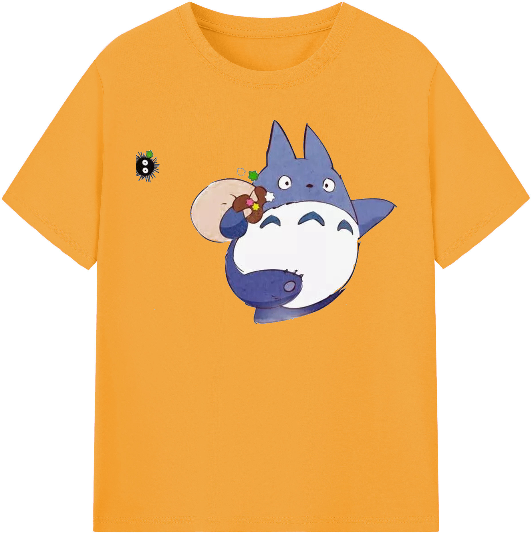 （画像用） となりのトトロ 草壁メイ 草壁サツキ My Neighbor Totoro Satsuki Kusakabe Mei Kusakabe レディースカジュアルプリントTシャツ（綿100％）