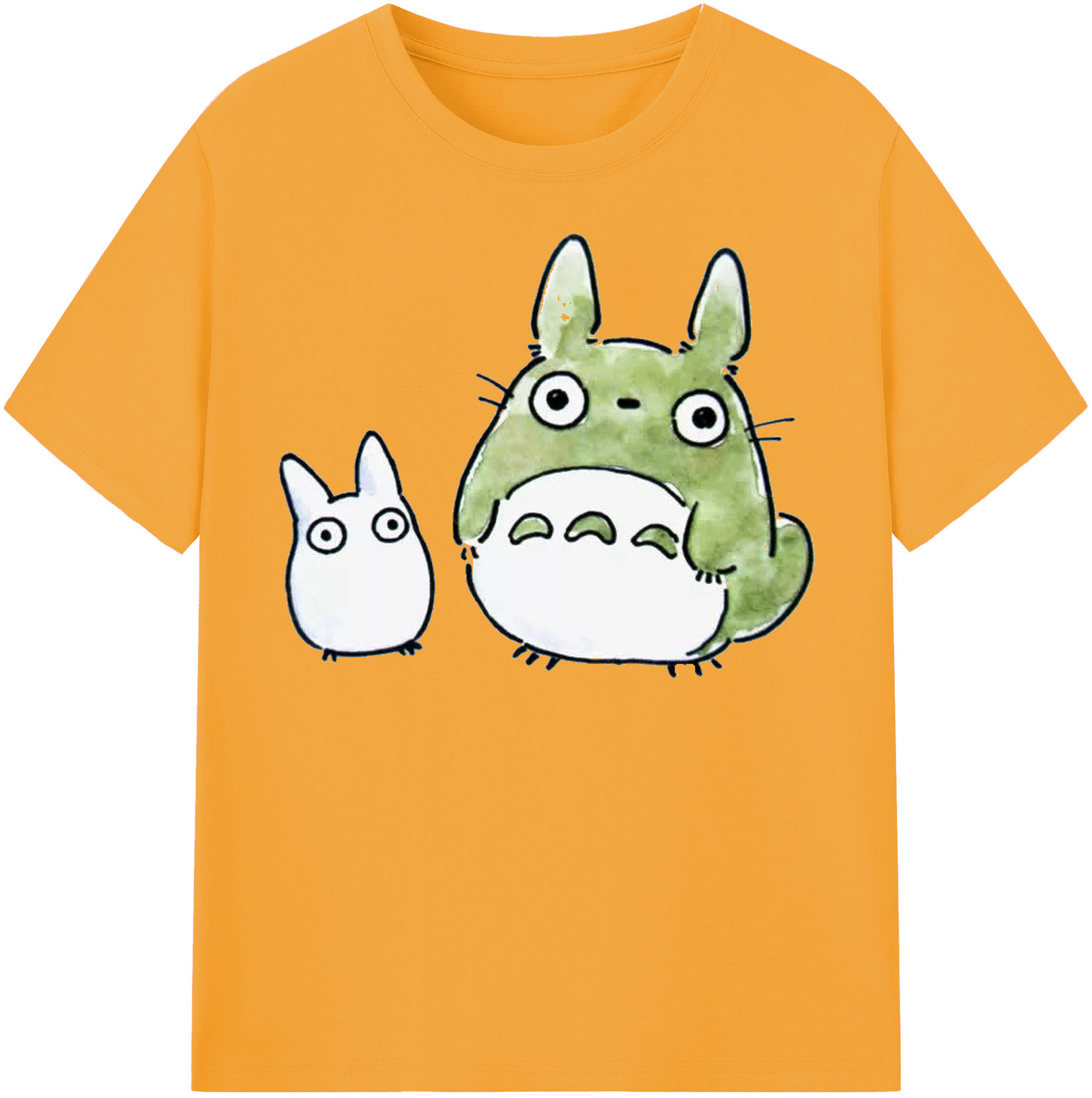 （画像用） となりのトトロ 草壁メイ 草壁サツキ My Neighbor Totoro Satsuki Kusakabe Mei Kusakabe レディースカジュアルプリントTシャツ（綿100％）