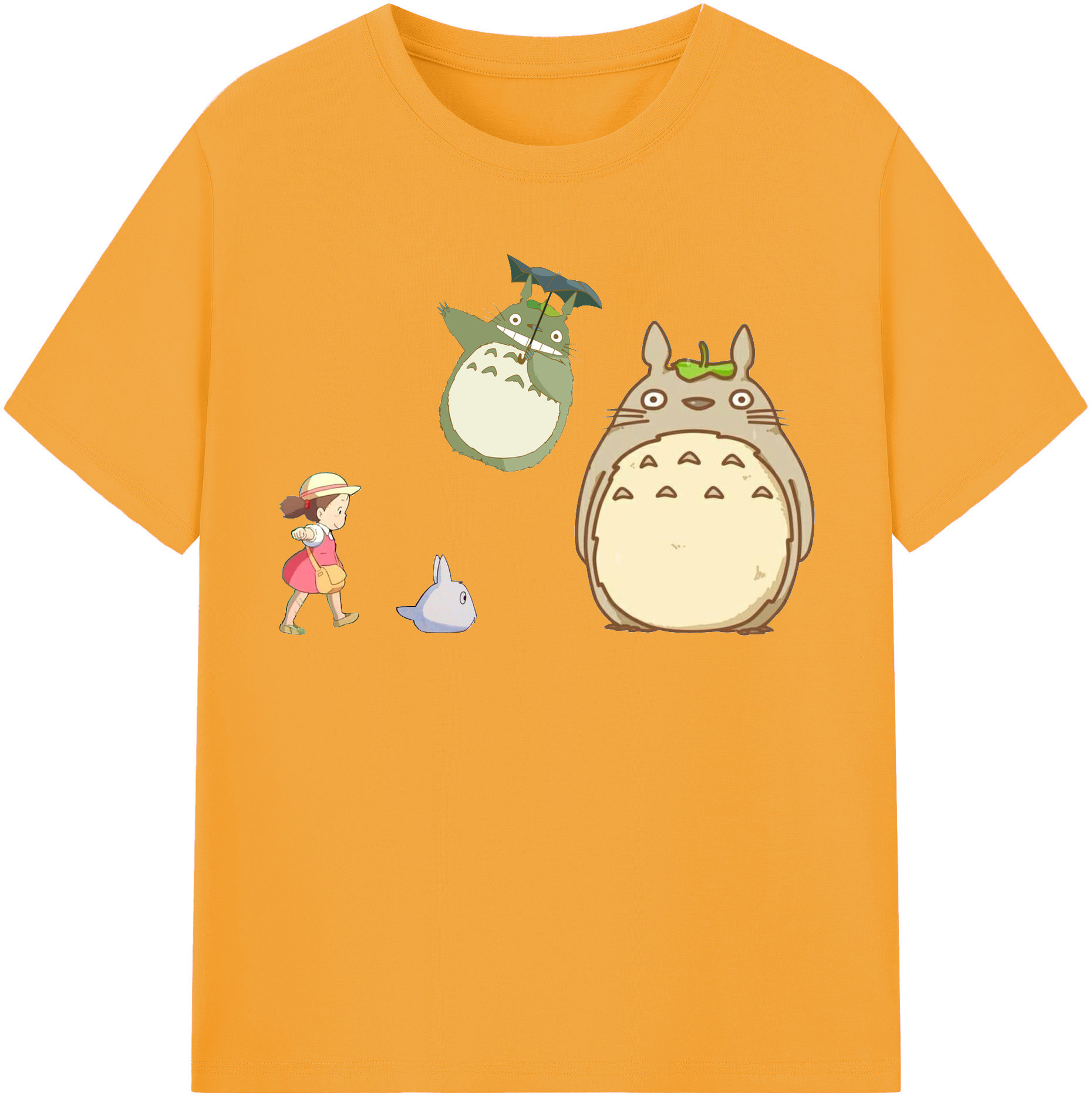 （画像用） となりのトトロ 草壁メイ 草壁サツキ My Neighbor Totoro Satsuki Kusakabe Mei Kusakabe レディースカジュアルプリントTシャツ（綿100％）