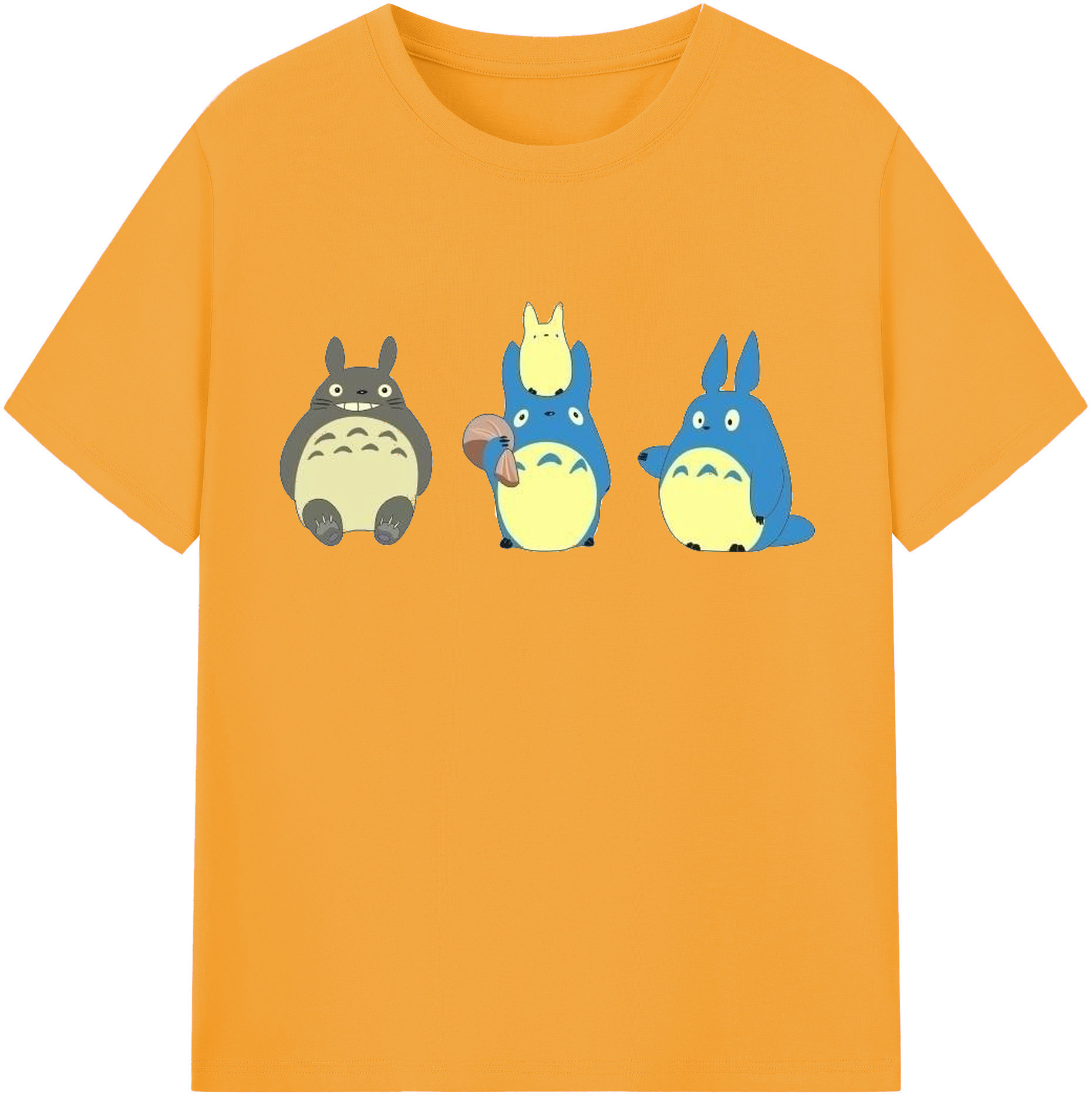 （画像用） となりのトトロ 草壁メイ 草壁サツキ My Neighbor Totoro Satsuki Kusakabe Mei Kusakabe レディースカジュアルプリントTシャツ（綿100％）
