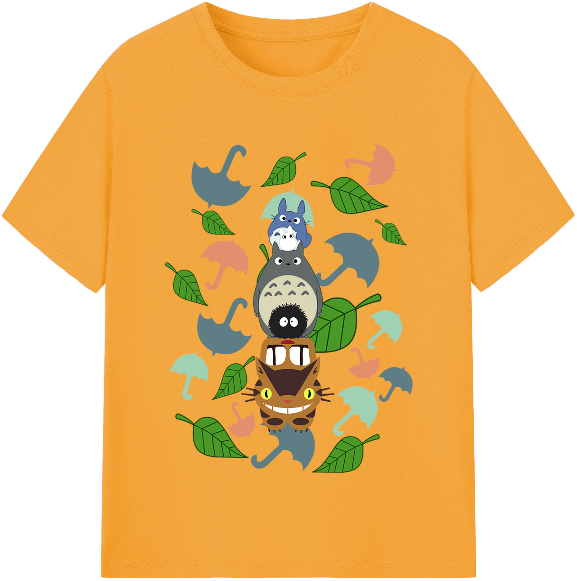 （画像用） となりのトトロ 草壁メイ 草壁サツキ My Neighbor Totoro Satsuki Kusakabe Mei Kusakabe レディースカジュアルプリントTシャツ（綿100％）