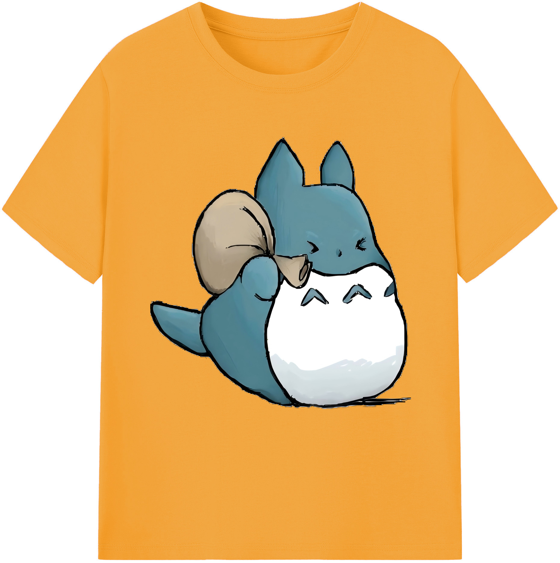 （画像用） となりのトトロ 草壁メイ 草壁サツキ My Neighbor Totoro Satsuki Kusakabe Mei Kusakabe レディースカジュアルプリントTシャツ（綿100％）