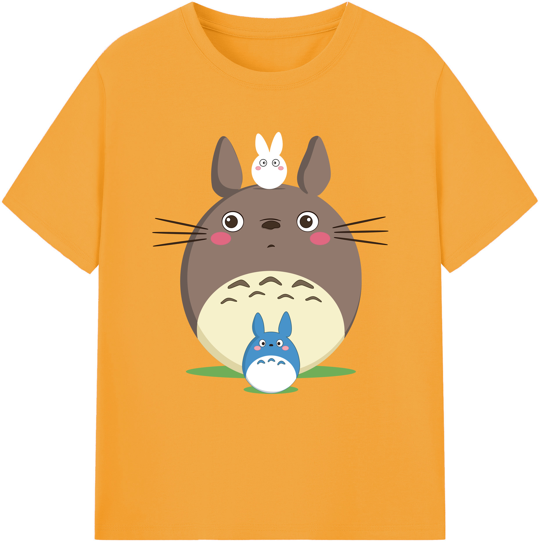 （画像用） となりのトトロ 草壁メイ 草壁サツキ My Neighbor Totoro Satsuki Kusakabe Mei Kusakabe レディースカジュアルプリントTシャツ（綿100％）