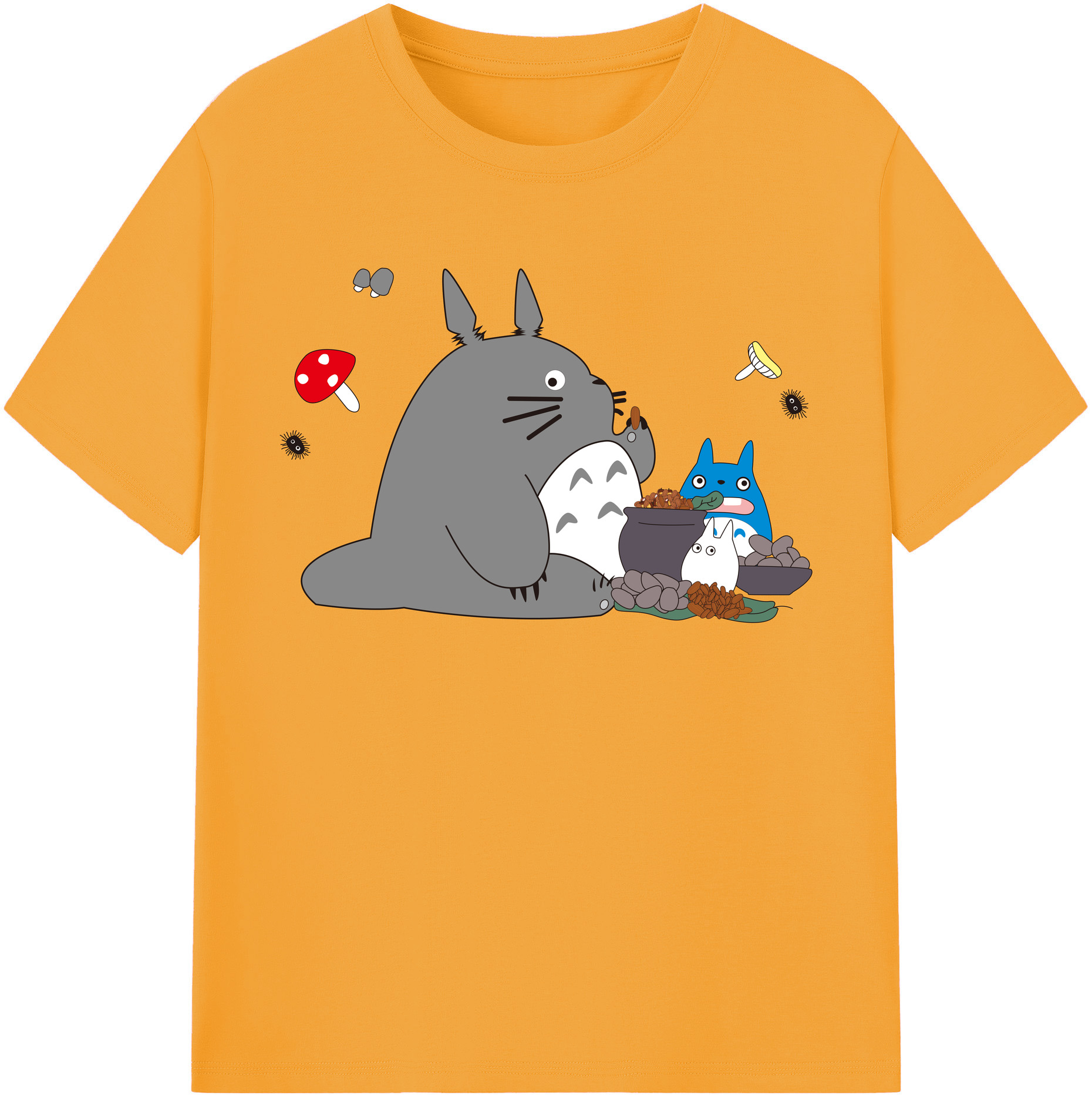 （画像用） となりのトトロ 草壁メイ 草壁サツキ My Neighbor Totoro Satsuki Kusakabe Mei Kusakabe レディースカジュアルプリントTシャツ（綿100％）