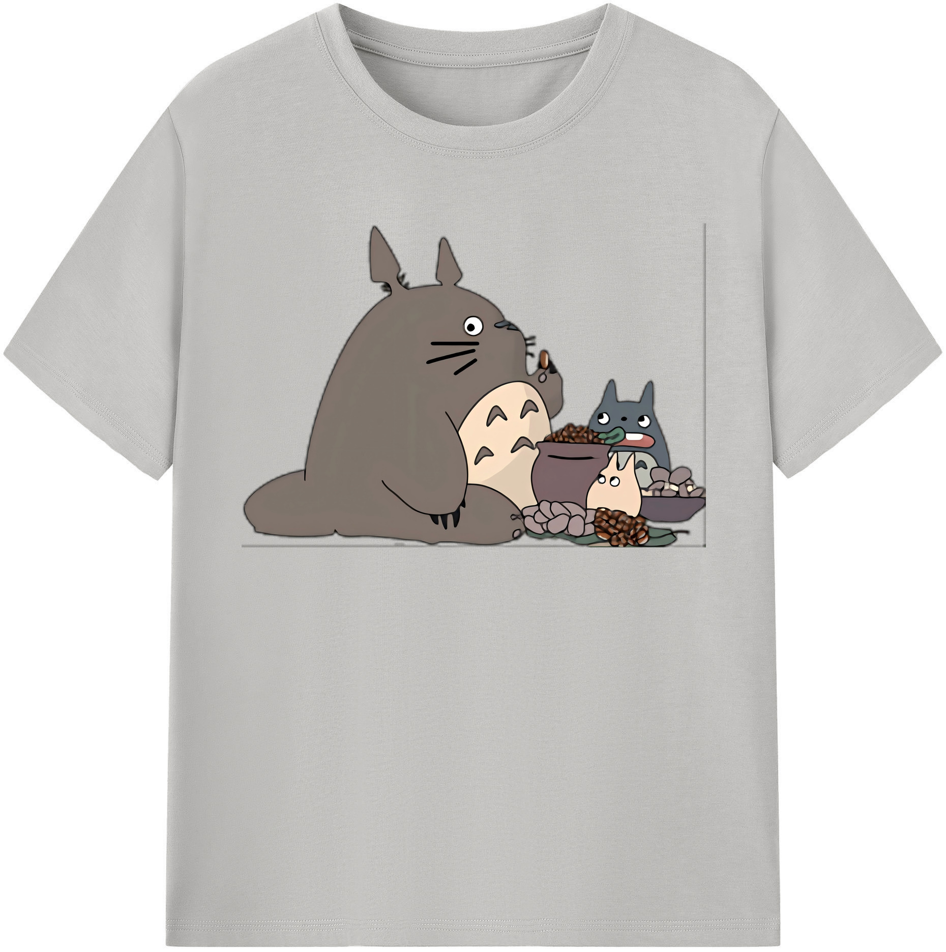（画像用） となりのトトロ 草壁メイ 草壁サツキ My Neighbor Totoro Satsuki Kusakabe Mei Kusakabe レディースカジュアルプリントTシャツ（綿100％）