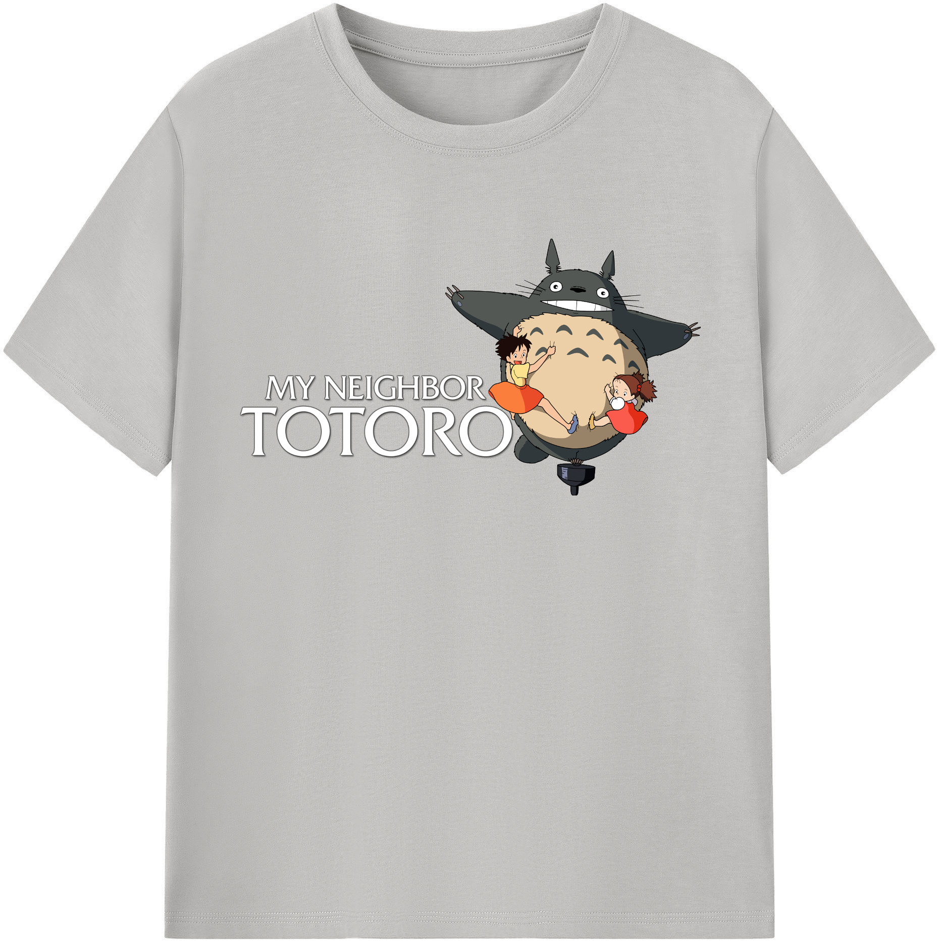 （画像用） となりのトトロ 草壁メイ 草壁サツキ My Neighbor Totoro Satsuki Kusakabe Mei Kusakabe レディースカジュアルプリントTシャツ（綿100％）