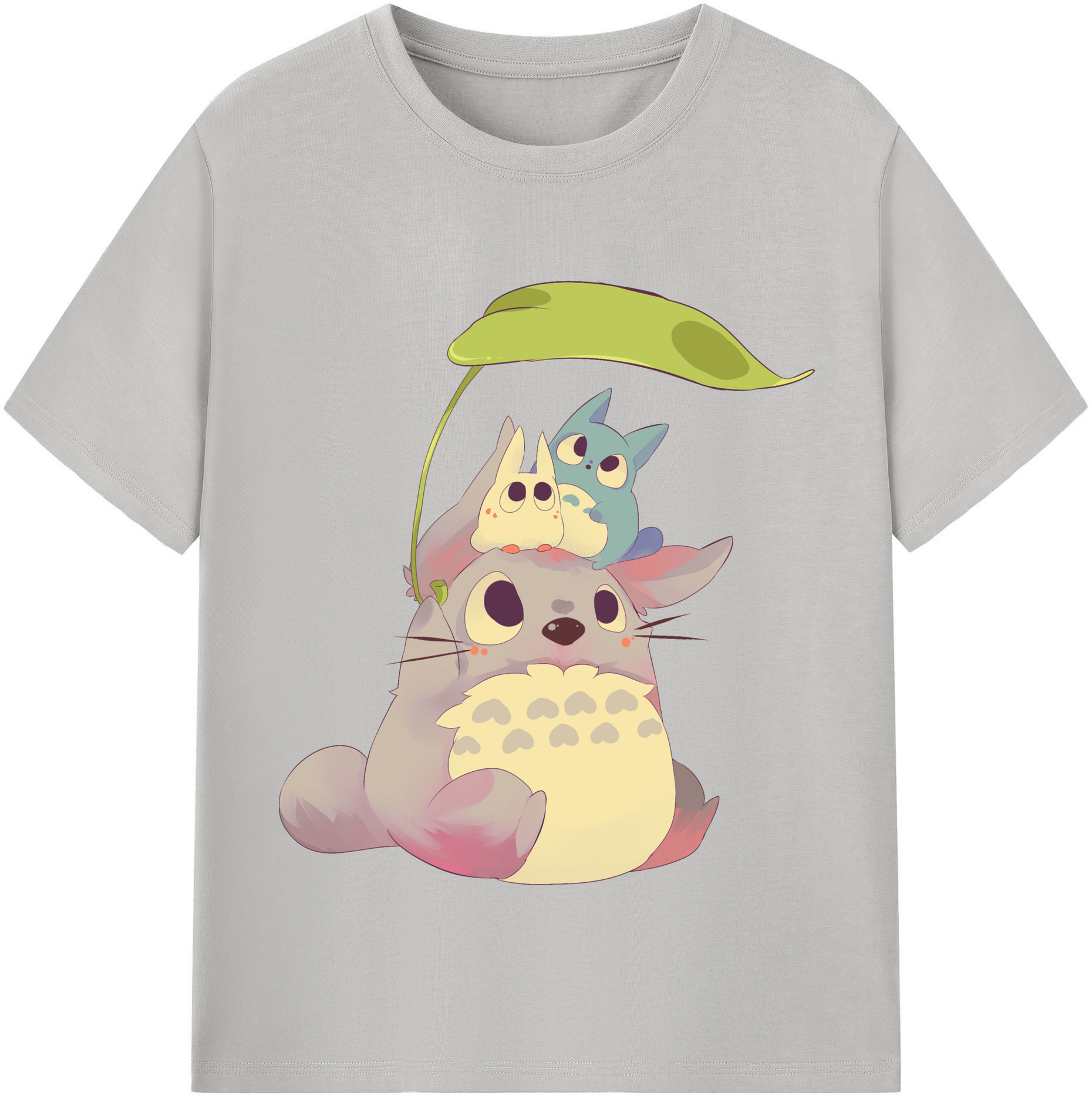 （画像用） となりのトトロ 草壁メイ 草壁サツキ My Neighbor Totoro Satsuki Kusakabe Mei Kusakabe レディースカジュアルプリントTシャツ（綿100％）