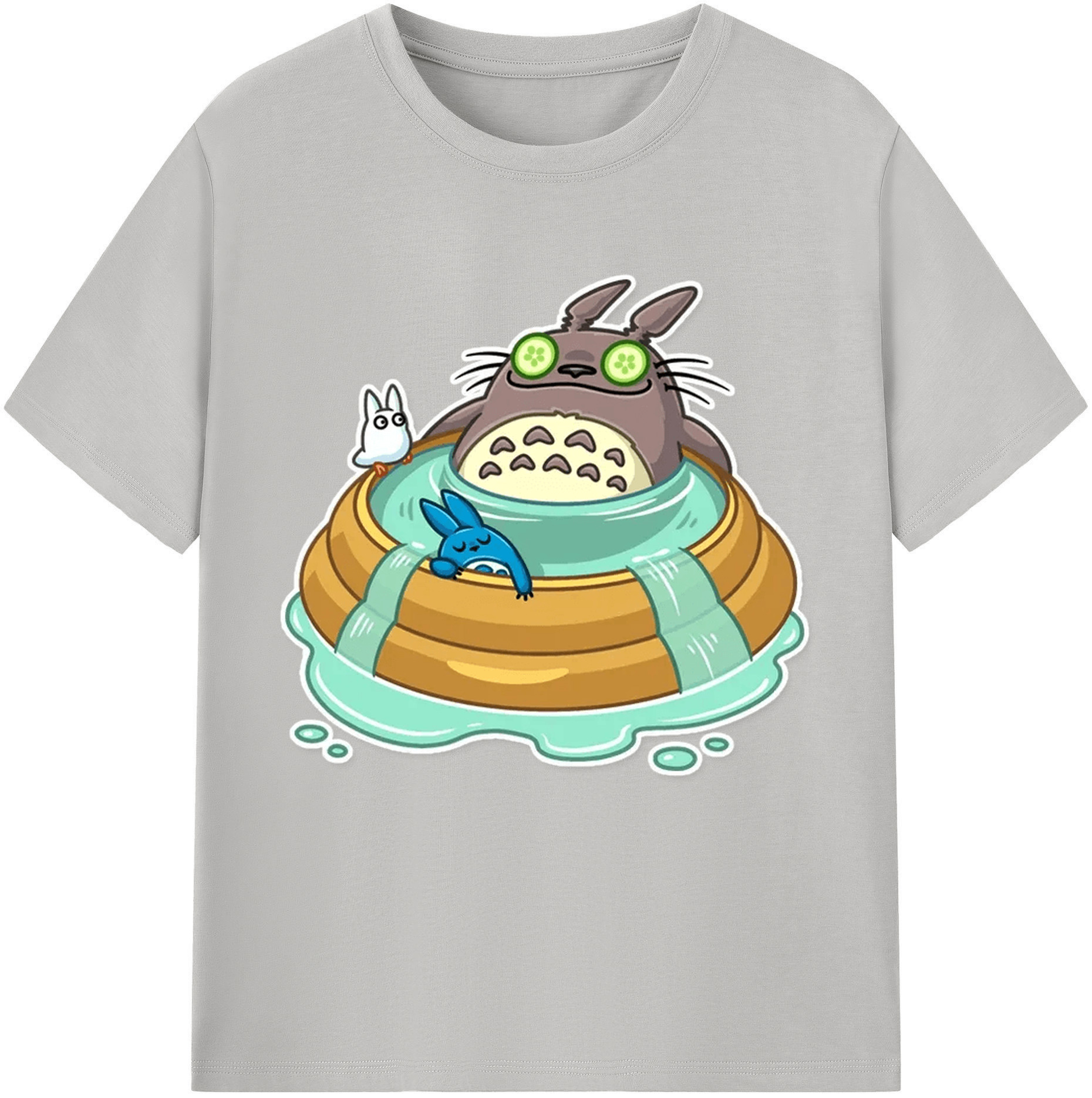 （画像用） となりのトトロ 草壁メイ 草壁サツキ My Neighbor Totoro Satsuki Kusakabe Mei Kusakabe レディースカジュアルプリントTシャツ（綿100％）