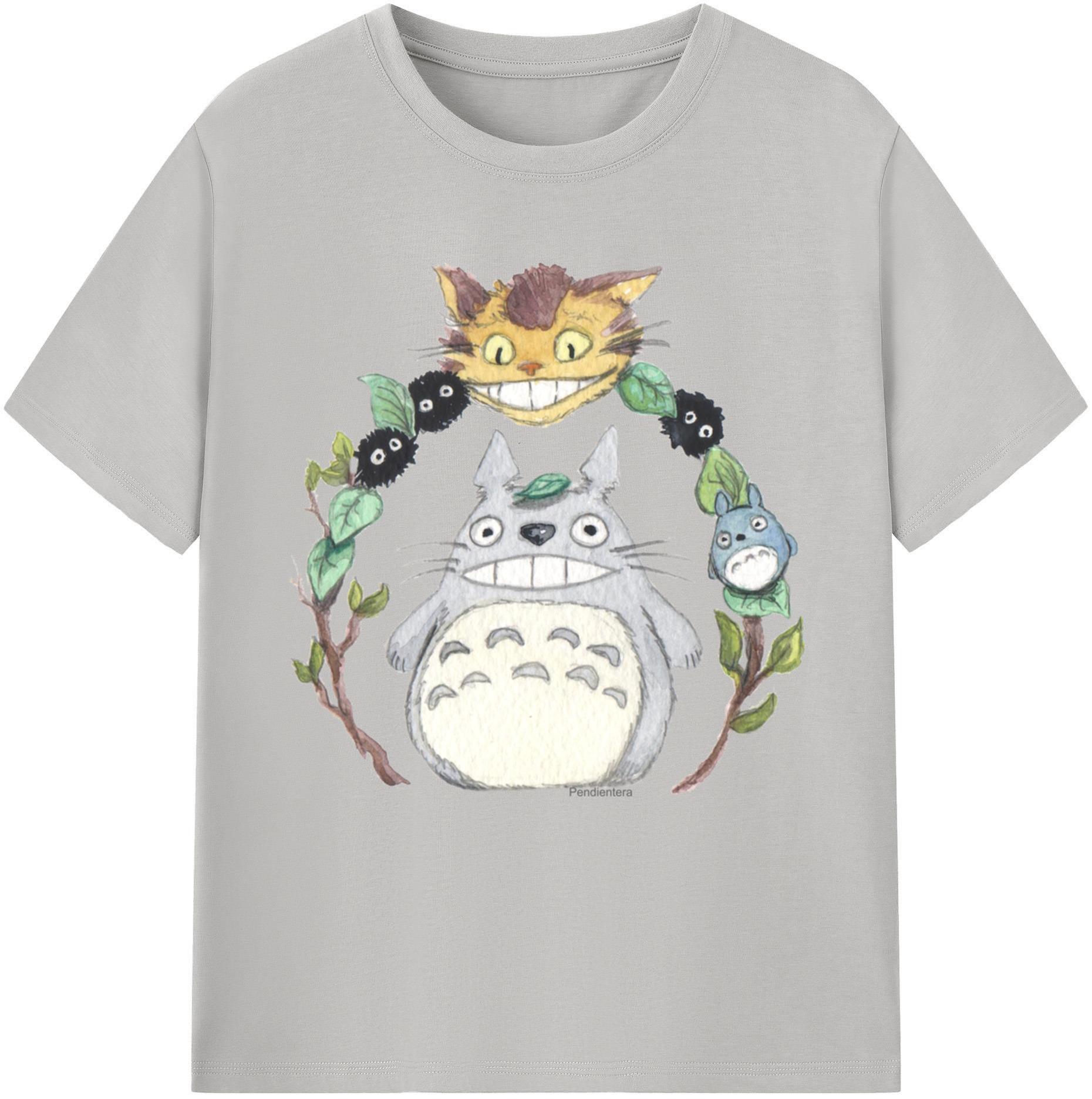（画像用） となりのトトロ 草壁メイ 草壁サツキ My Neighbor Totoro Satsuki Kusakabe Mei Kusakabe レディースカジュアルプリントTシャツ（綿100％）