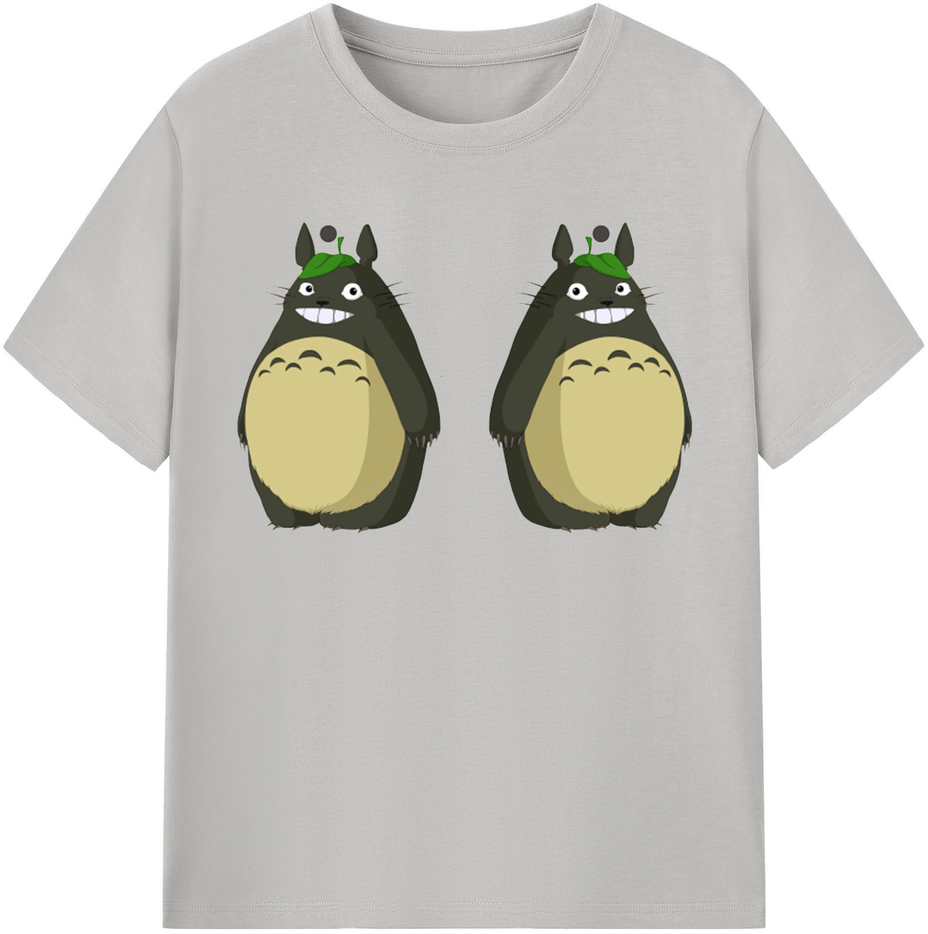 （画像用） となりのトトロ 草壁メイ 草壁サツキ My Neighbor Totoro Satsuki Kusakabe Mei Kusakabe レディースカジュアルプリントTシャツ（綿100％）