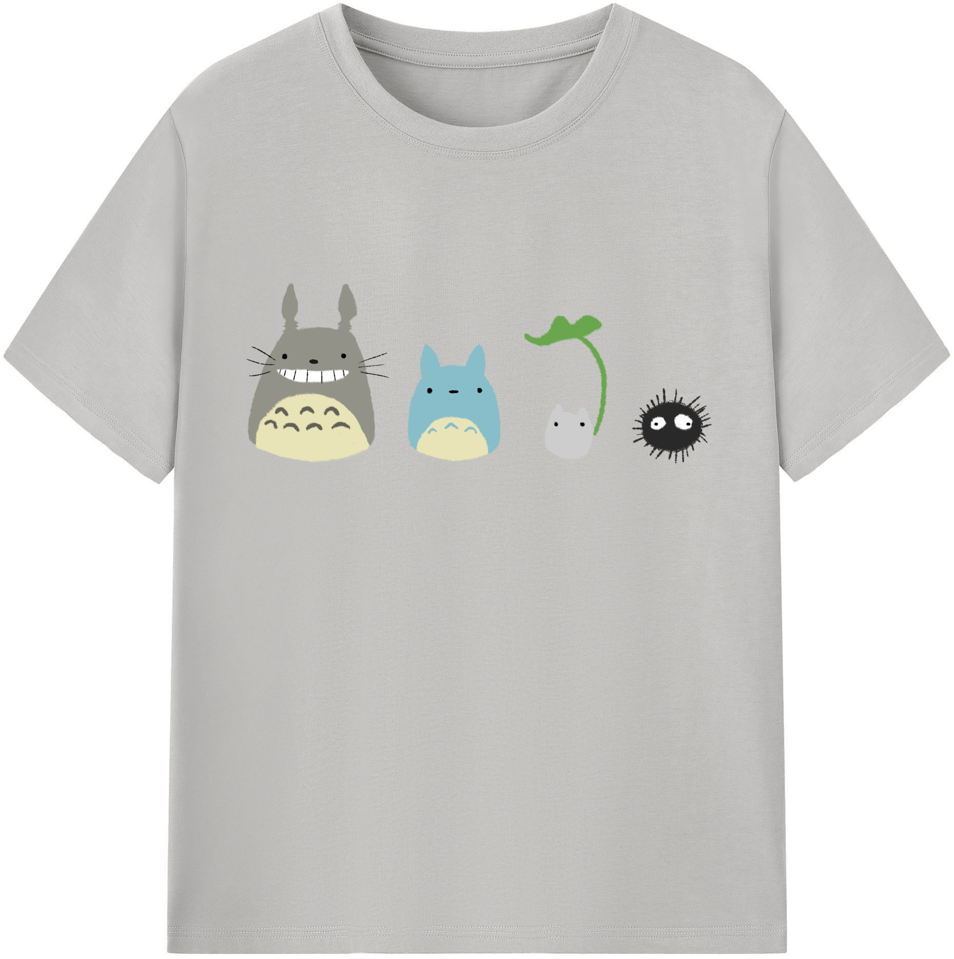 （画像用） となりのトトロ 草壁メイ 草壁サツキ My Neighbor Totoro Satsuki Kusakabe Mei Kusakabe レディースカジュアルプリントTシャツ（綿100％）