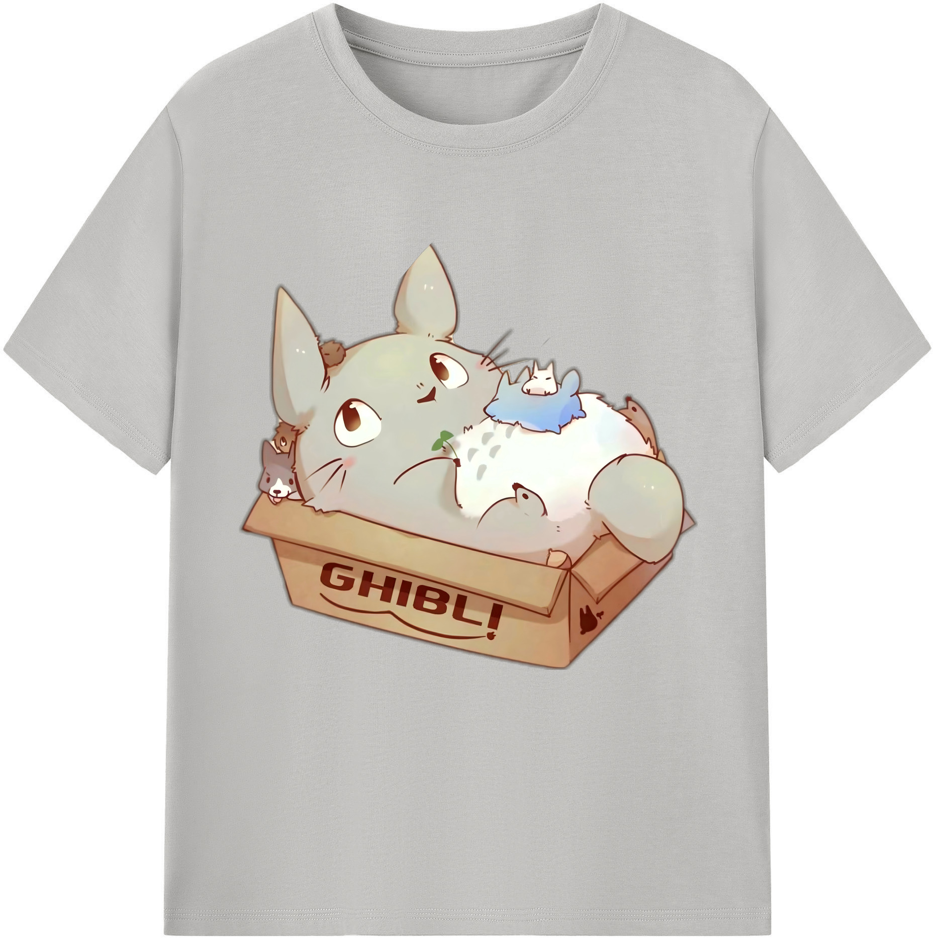 （画像用） となりのトトロ 草壁メイ 草壁サツキ My Neighbor Totoro Satsuki Kusakabe Mei Kusakabe レディースカジュアルプリントTシャツ（綿100％）