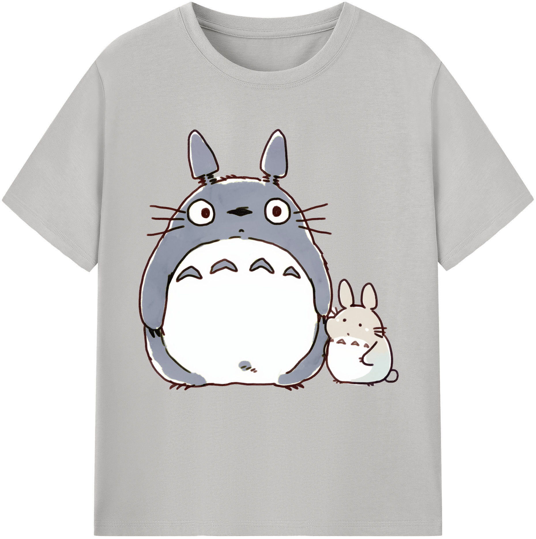 （画像用） となりのトトロ 草壁メイ 草壁サツキ My Neighbor Totoro Satsuki Kusakabe Mei Kusakabe レディースカジュアルプリントTシャツ（綿100％）