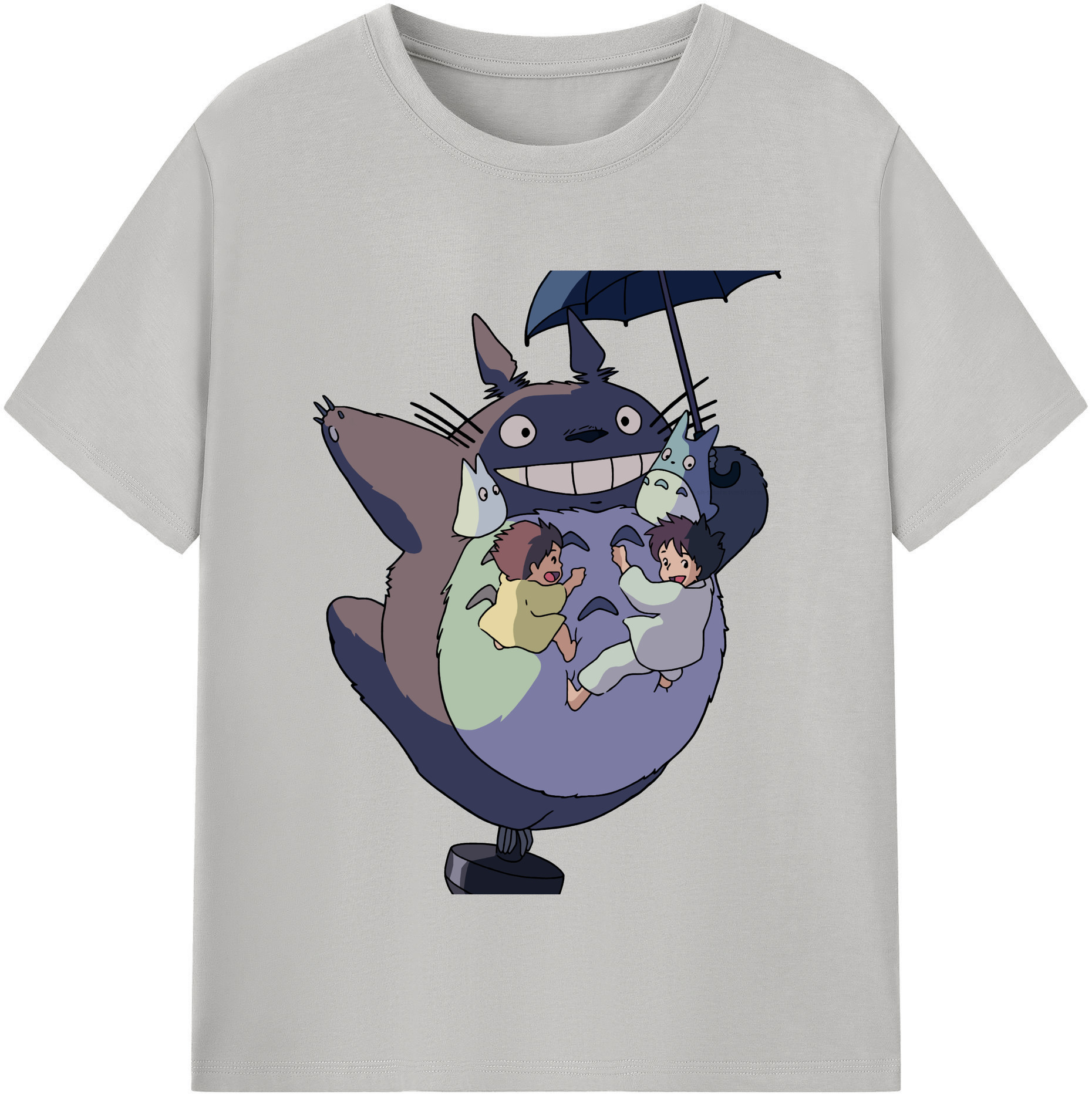 （画像用） となりのトトロ 草壁メイ 草壁サツキ My Neighbor Totoro Satsuki Kusakabe Mei Kusakabe レディースカジュアルプリントTシャツ（綿100％）