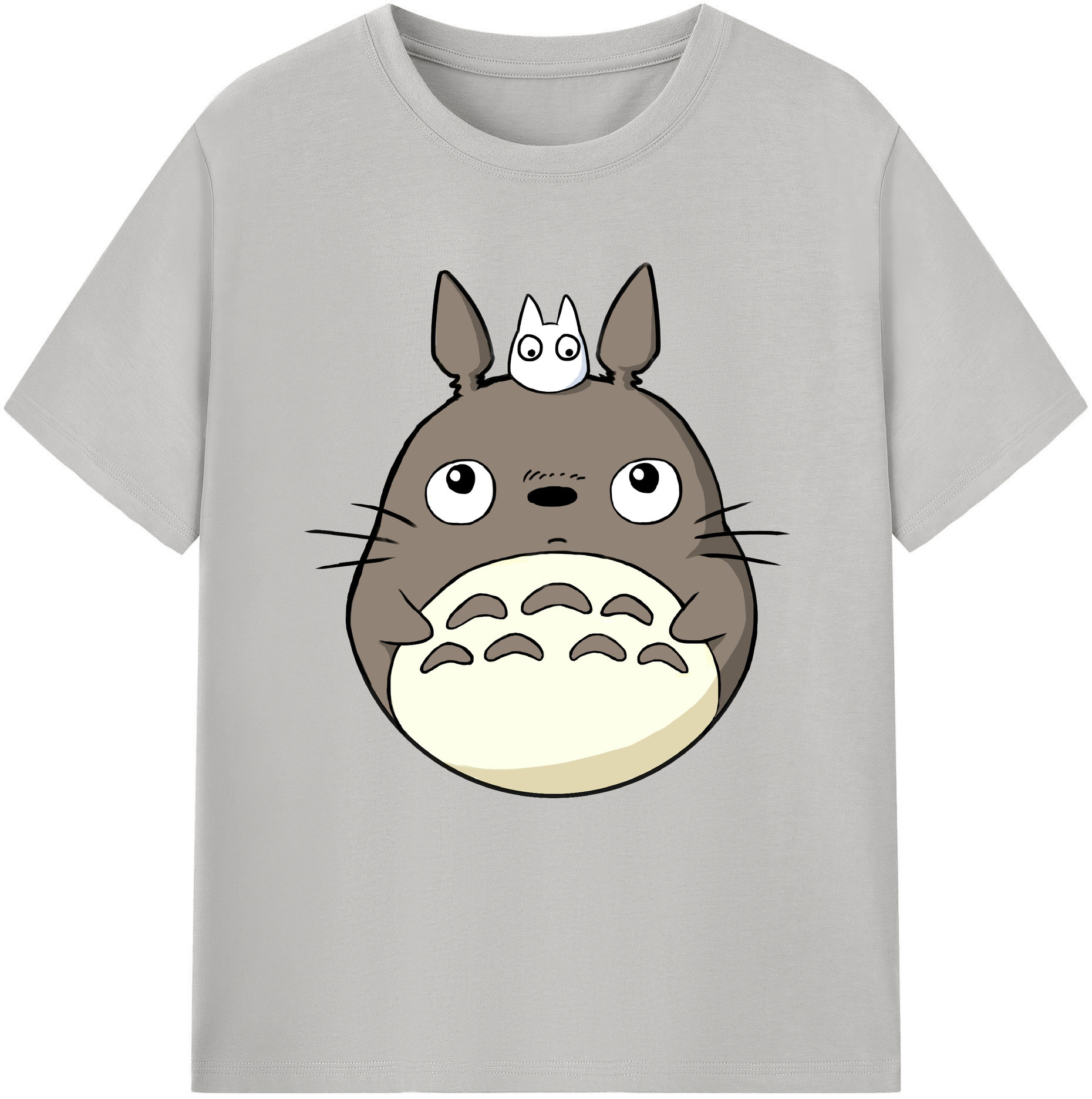 （画像用） となりのトトロ 草壁メイ 草壁サツキ My Neighbor Totoro Satsuki Kusakabe Mei Kusakabe レディースカジュアルプリントTシャツ（綿100％）