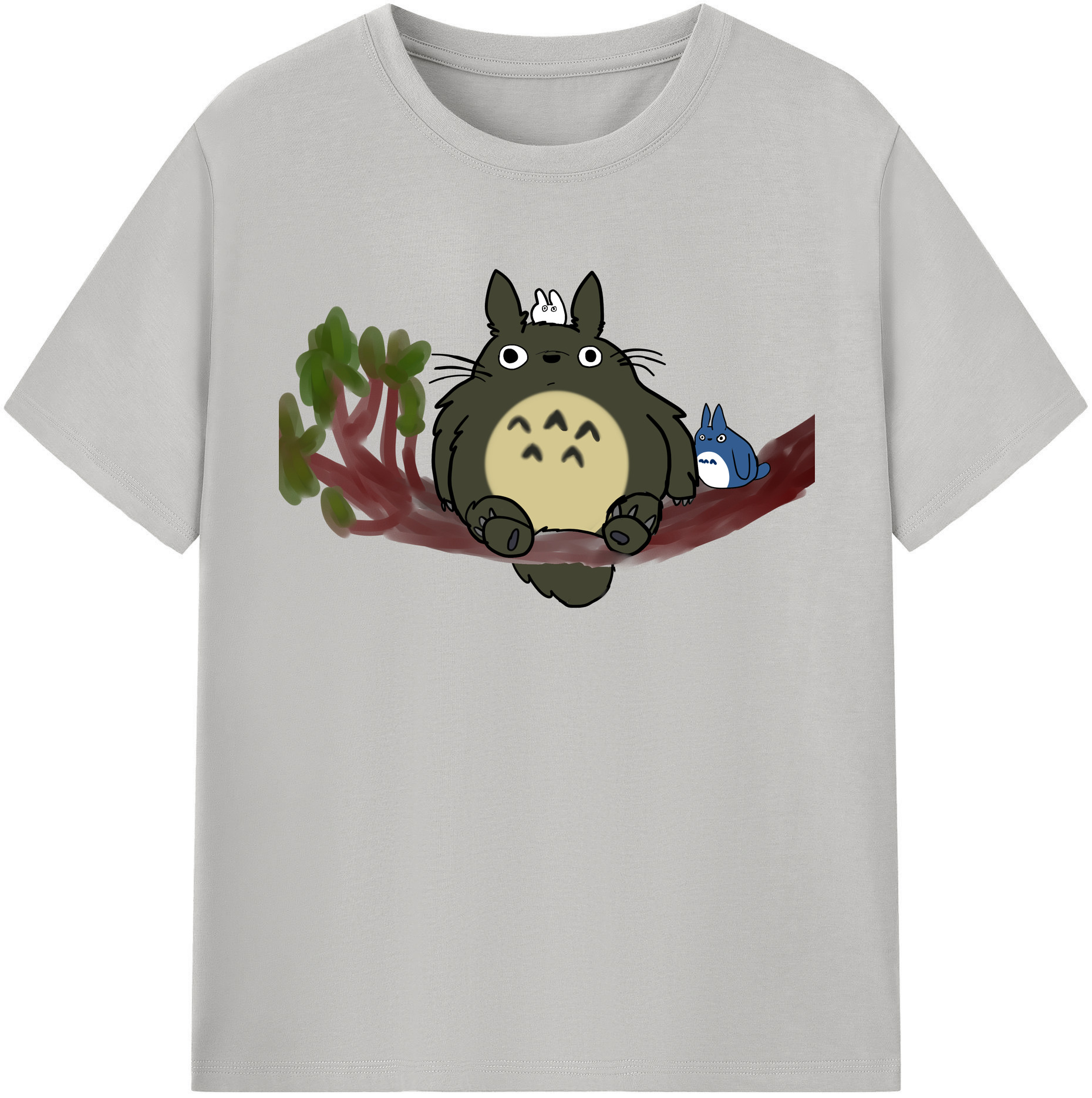 （画像用） となりのトトロ 草壁メイ 草壁サツキ My Neighbor Totoro Satsuki Kusakabe Mei Kusakabe レディースカジュアルプリントTシャツ（綿100％）
