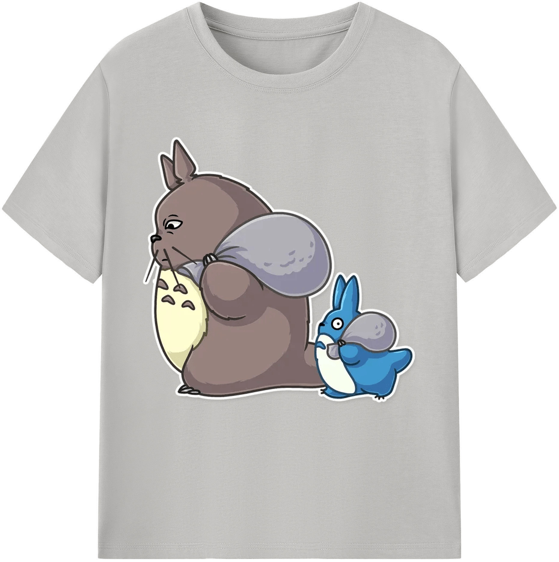 （画像用） となりのトトロ 草壁メイ 草壁サツキ My Neighbor Totoro Satsuki Kusakabe Mei Kusakabe レディースカジュアルプリントTシャツ（綿100％）