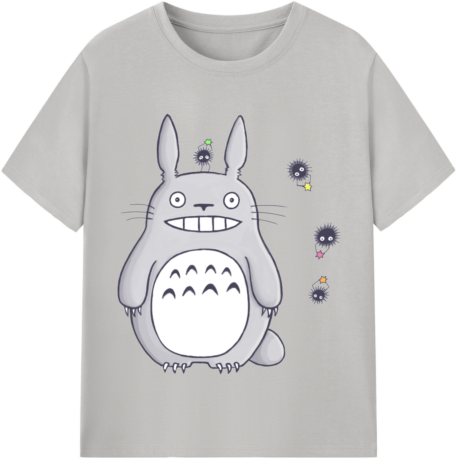 （画像用） となりのトトロ 草壁メイ 草壁サツキ My Neighbor Totoro Satsuki Kusakabe Mei Kusakabe レディースカジュアルプリントTシャツ（綿100％）