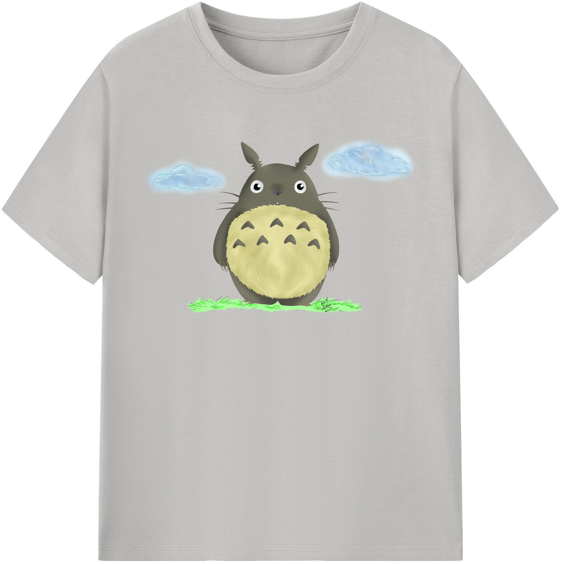 （画像用） となりのトトロ 草壁メイ 草壁サツキ My Neighbor Totoro Satsuki Kusakabe Mei Kusakabe レディースカジュアルプリントTシャツ（綿100％）