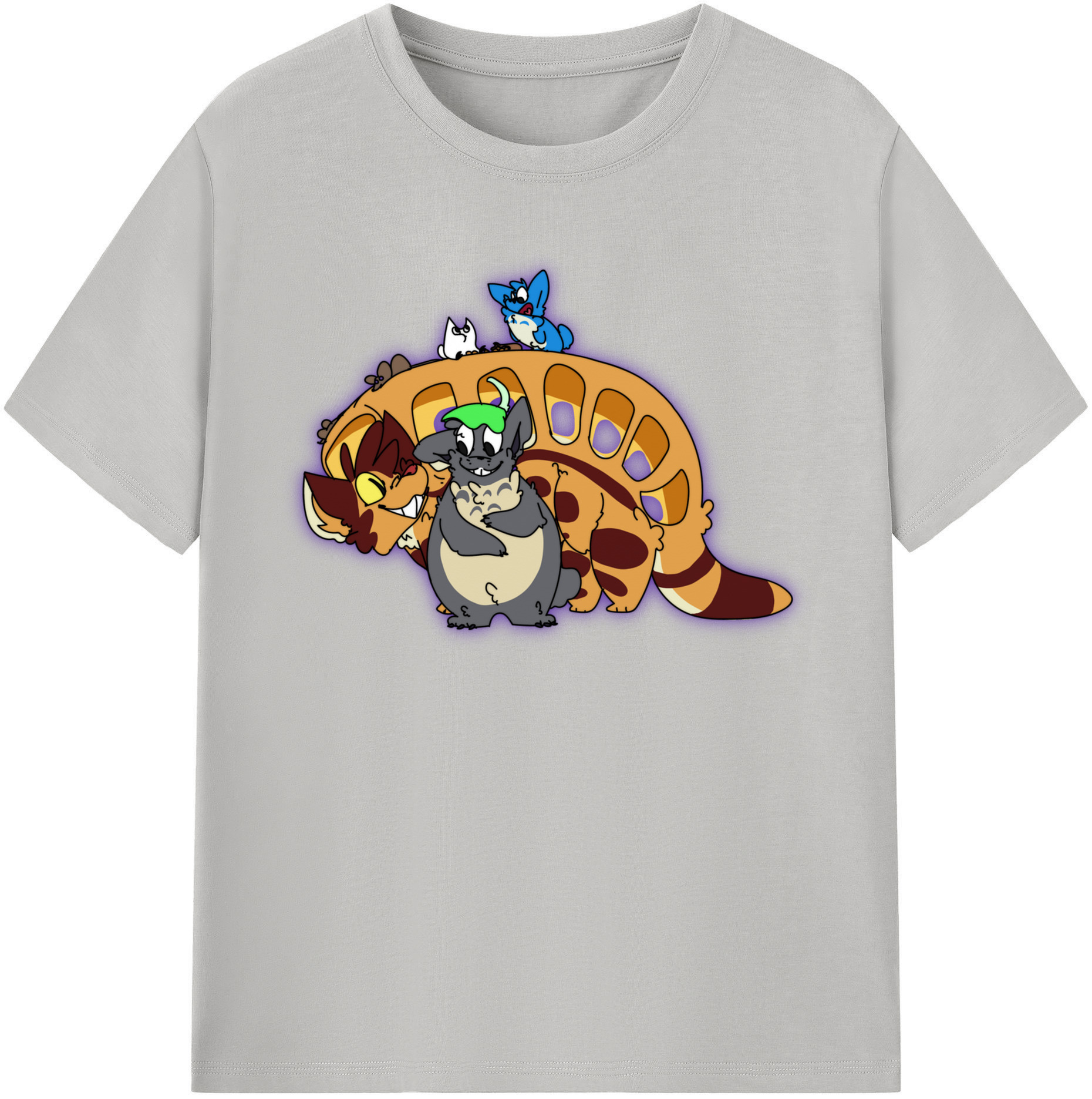 （画像用） となりのトトロ 草壁メイ 草壁サツキ My Neighbor Totoro Satsuki Kusakabe Mei Kusakabe レディースカジュアルプリントTシャツ（綿100％）