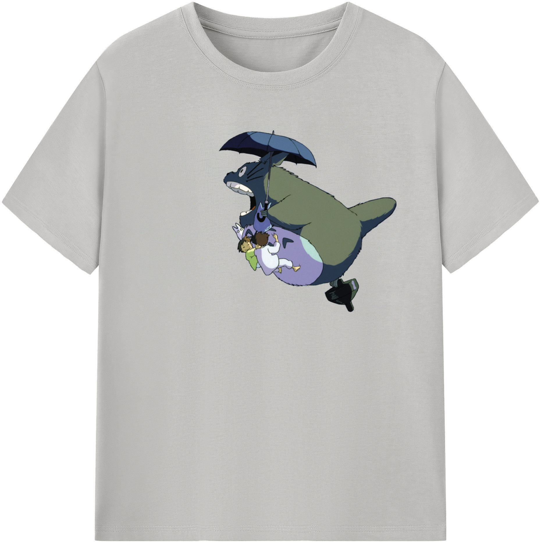 （画像用） となりのトトロ 草壁メイ 草壁サツキ My Neighbor Totoro Satsuki Kusakabe Mei Kusakabe レディースカジュアルプリントTシャツ（綿100％）