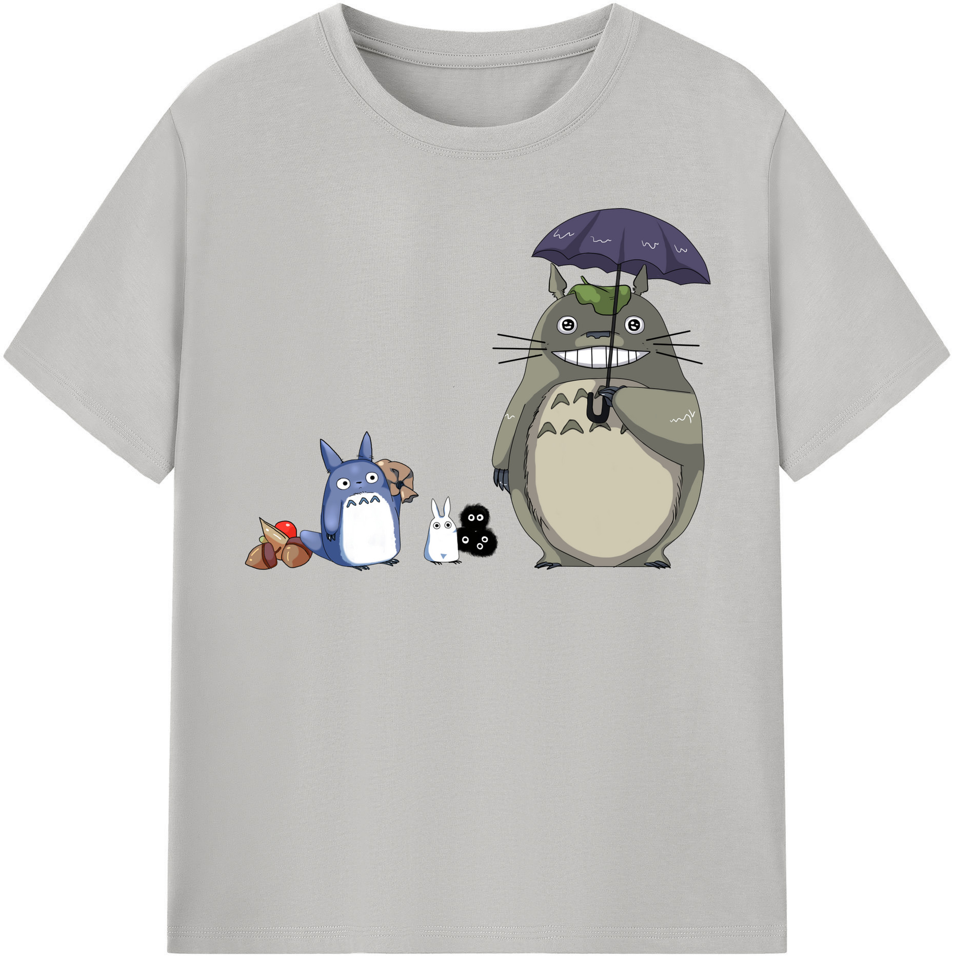 （画像用） となりのトトロ 草壁メイ 草壁サツキ My Neighbor Totoro Satsuki Kusakabe Mei Kusakabe レディースカジュアルプリントTシャツ（綿100％）
