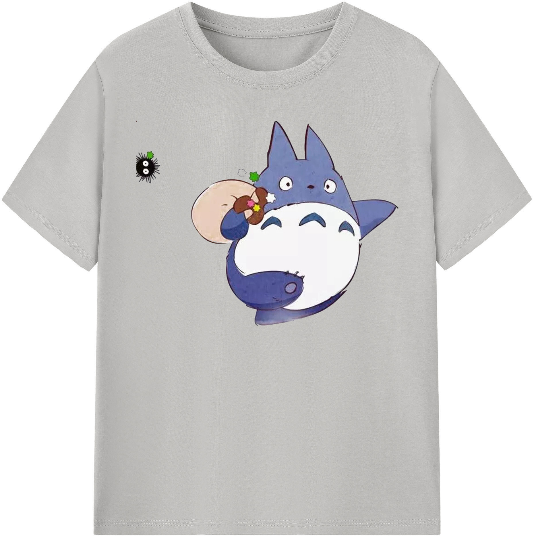（画像用） となりのトトロ 草壁メイ 草壁サツキ My Neighbor Totoro Satsuki Kusakabe Mei Kusakabe レディースカジュアルプリントTシャツ（綿100％）