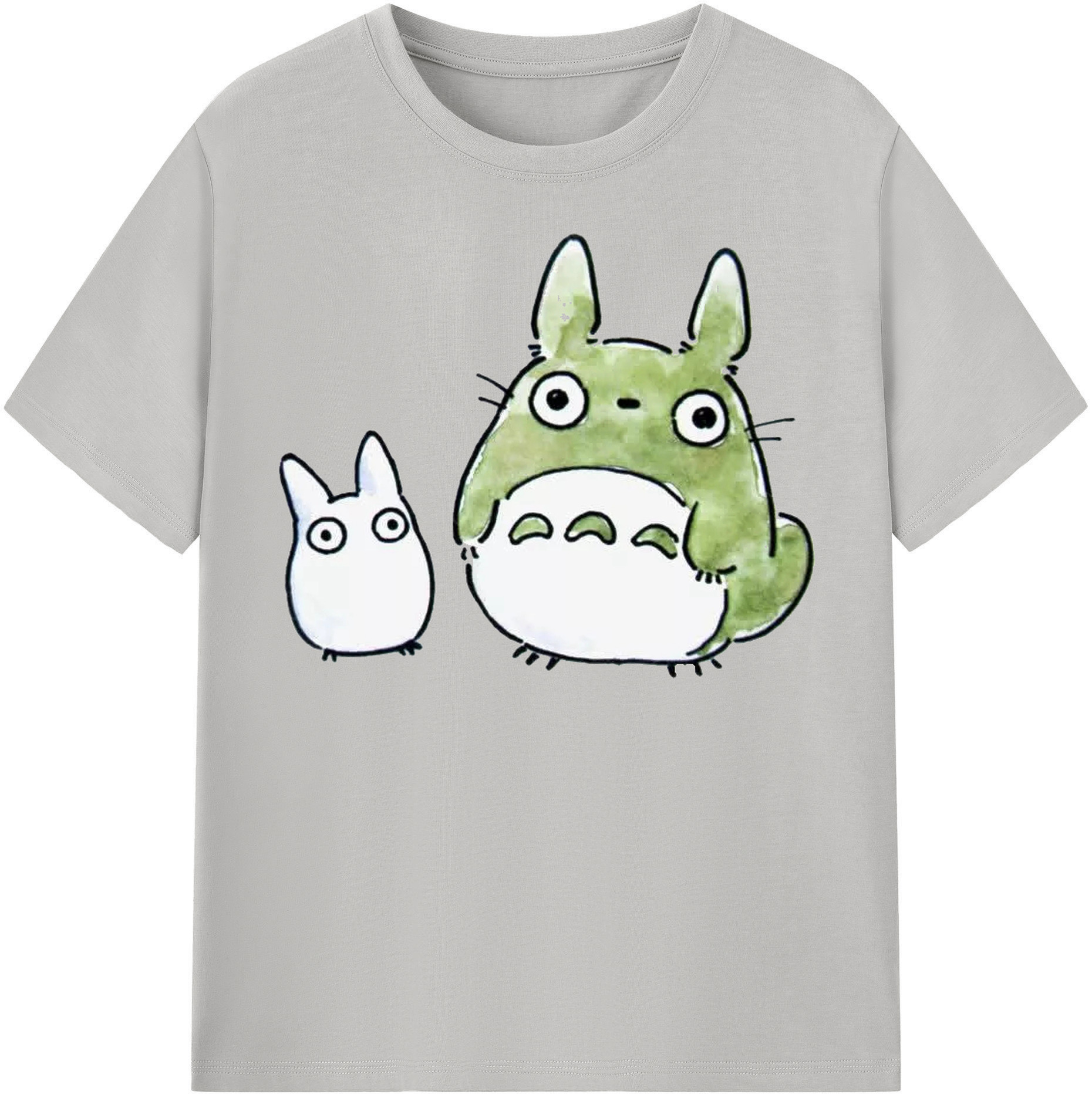（画像用） となりのトトロ 草壁メイ 草壁サツキ My Neighbor Totoro Satsuki Kusakabe Mei Kusakabe レディースカジュアルプリントTシャツ（綿100％）