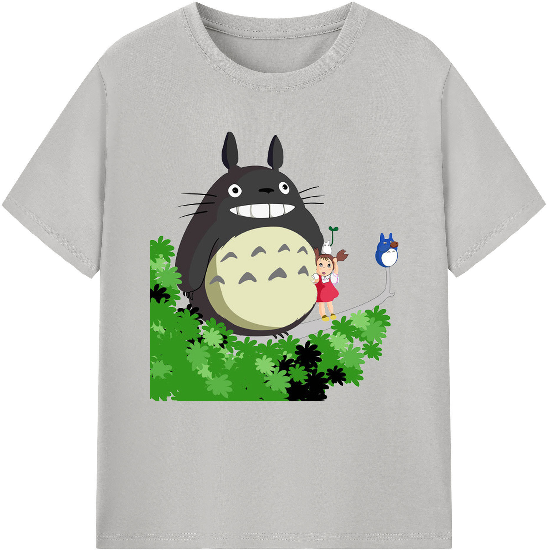 （画像用） となりのトトロ 草壁メイ 草壁サツキ My Neighbor Totoro Satsuki Kusakabe Mei Kusakabe レディースカジュアルプリントTシャツ（綿100％）