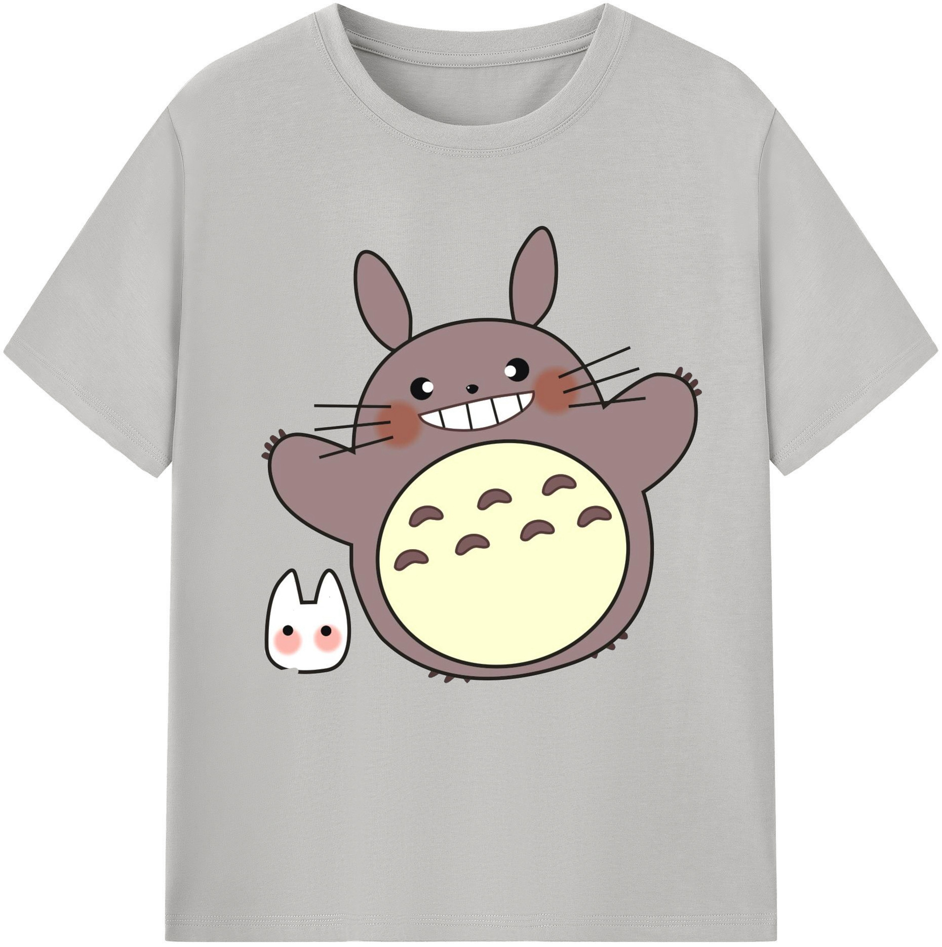 （画像用） となりのトトロ 草壁メイ 草壁サツキ My Neighbor Totoro Satsuki Kusakabe Mei Kusakabe レディースカジュアルプリントTシャツ（綿100％）