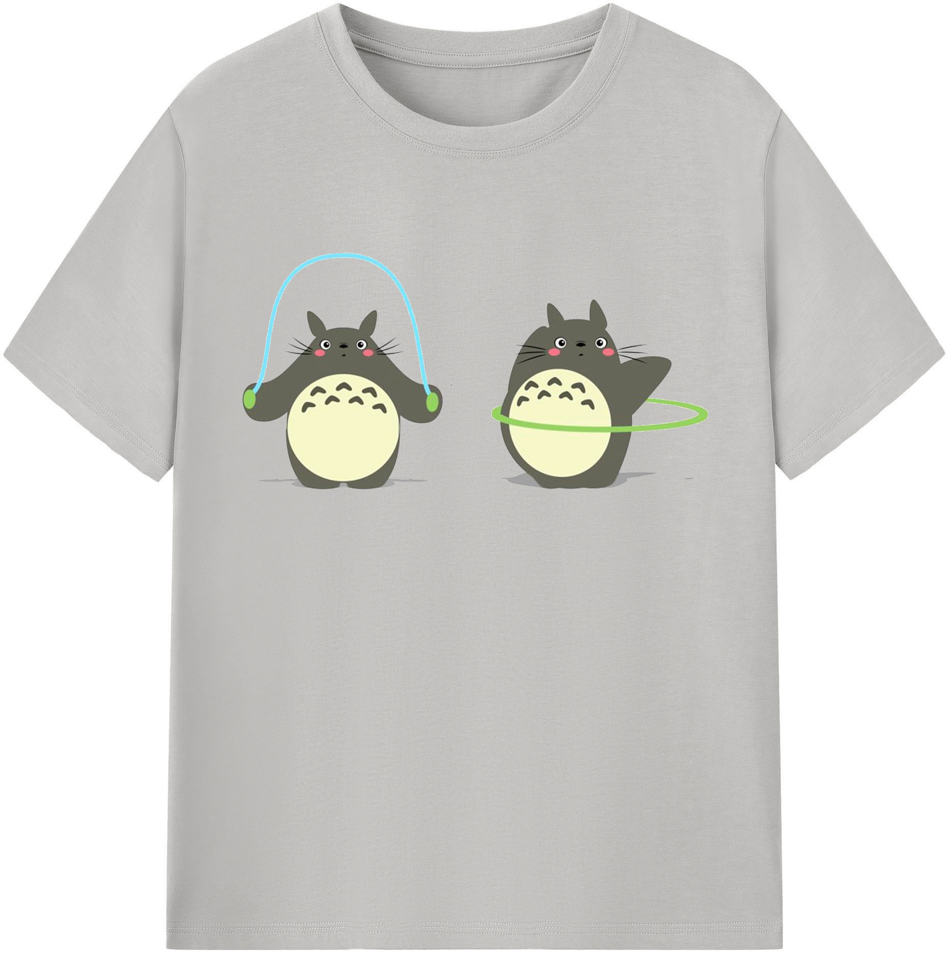 （画像用） となりのトトロ 草壁メイ 草壁サツキ My Neighbor Totoro Satsuki Kusakabe Mei Kusakabe レディースカジュアルプリントTシャツ（綿100％）