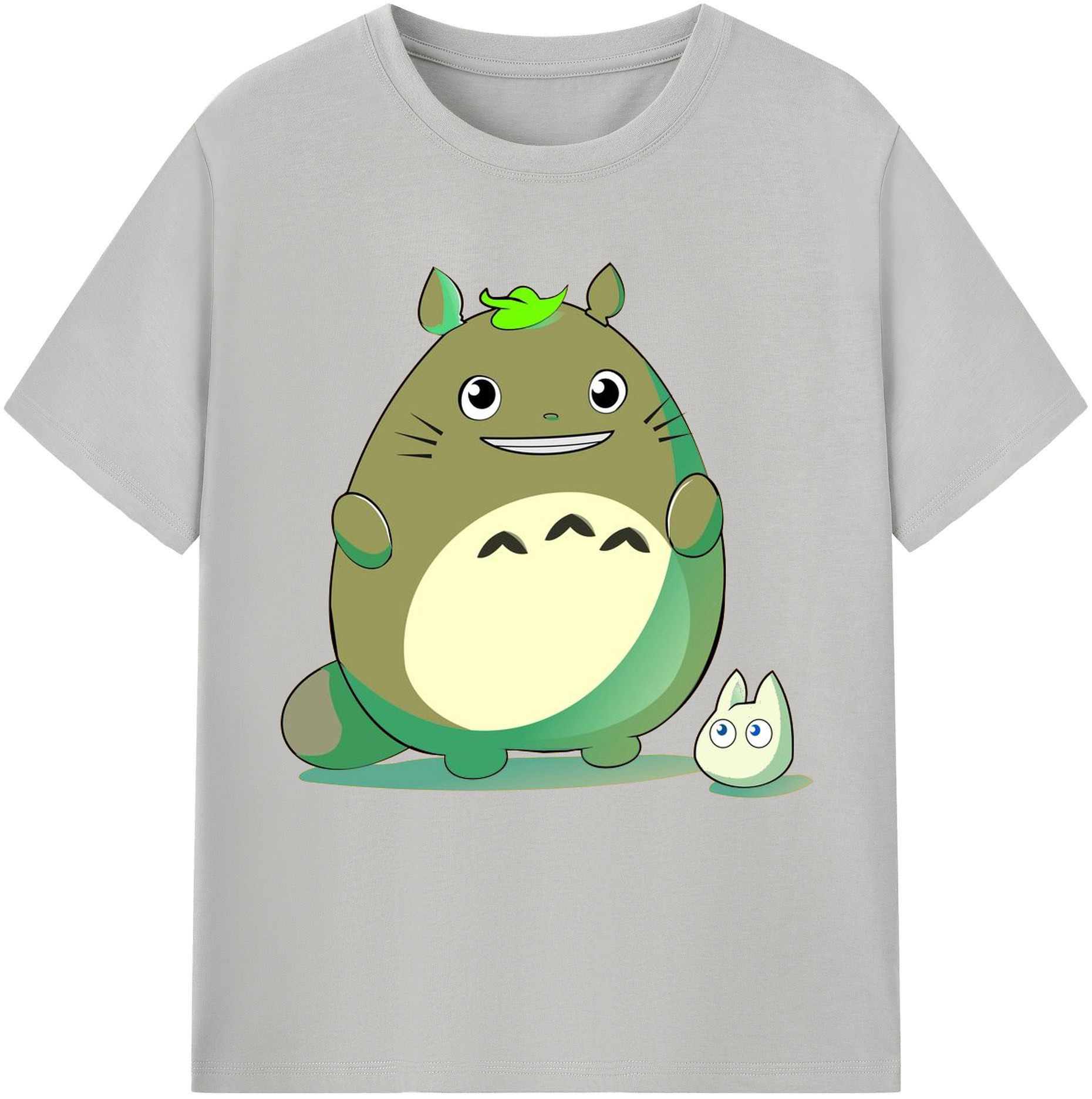 （画像用） となりのトトロ 草壁メイ 草壁サツキ My Neighbor Totoro Satsuki Kusakabe Mei Kusakabe レディースカジュアルプリントTシャツ（綿100％）