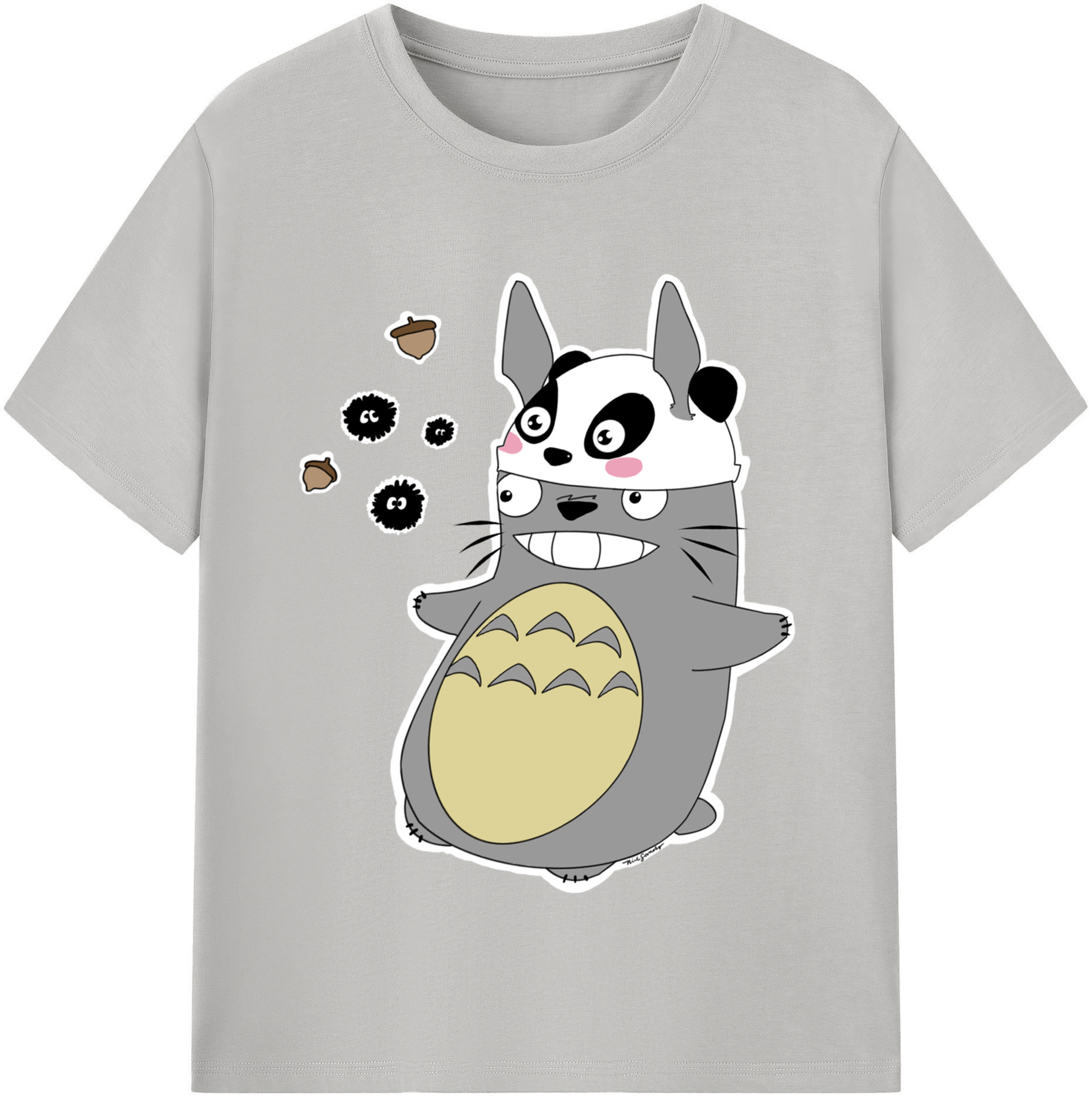 （画像用） となりのトトロ 草壁メイ 草壁サツキ My Neighbor Totoro Satsuki Kusakabe Mei Kusakabe レディースカジュアルプリントTシャツ（綿100％）