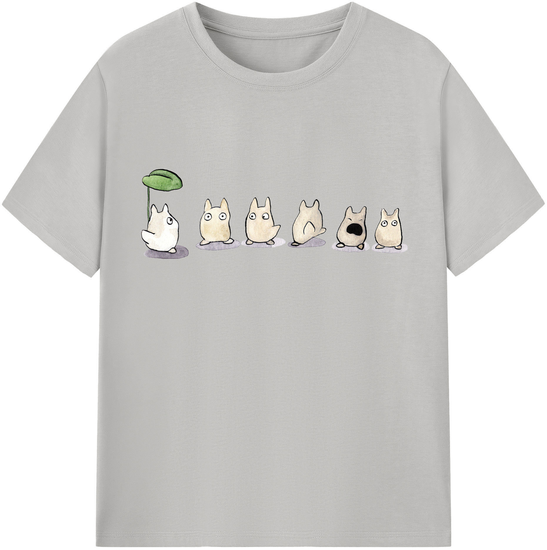 （画像用） となりのトトロ 草壁メイ 草壁サツキ My Neighbor Totoro Satsuki Kusakabe Mei Kusakabe レディースカジュアルプリントTシャツ（綿100％）