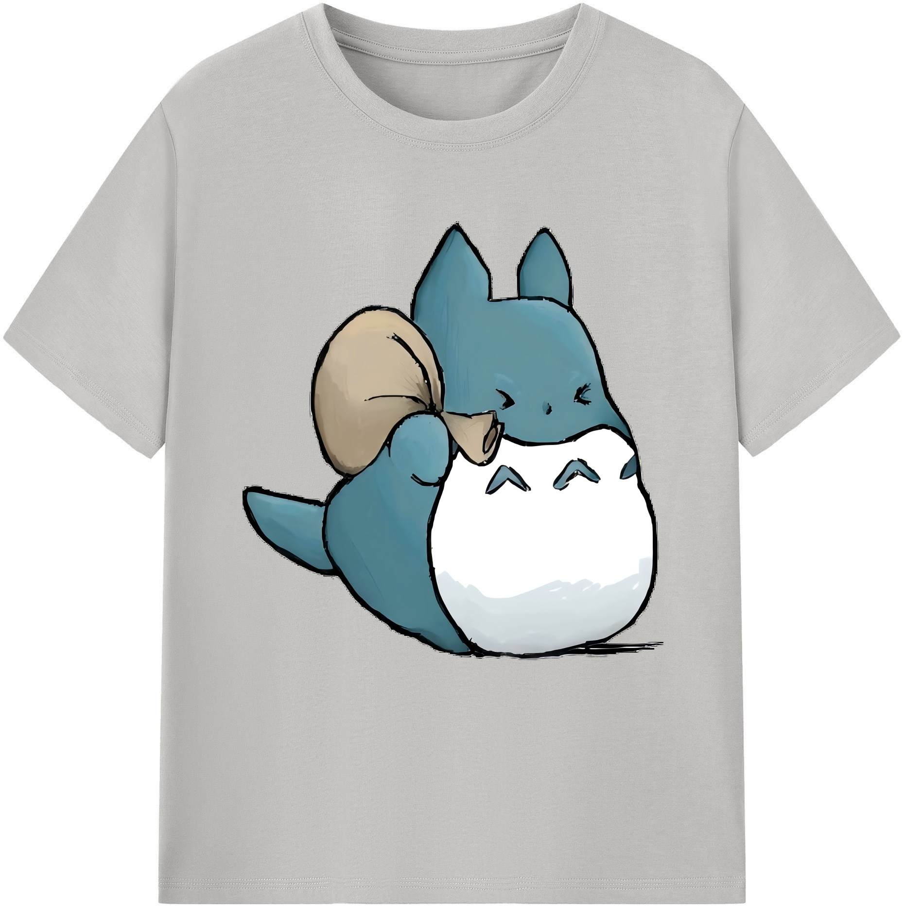 （画像用） となりのトトロ 草壁メイ 草壁サツキ My Neighbor Totoro Satsuki Kusakabe Mei Kusakabe レディースカジュアルプリントTシャツ（綿100％）