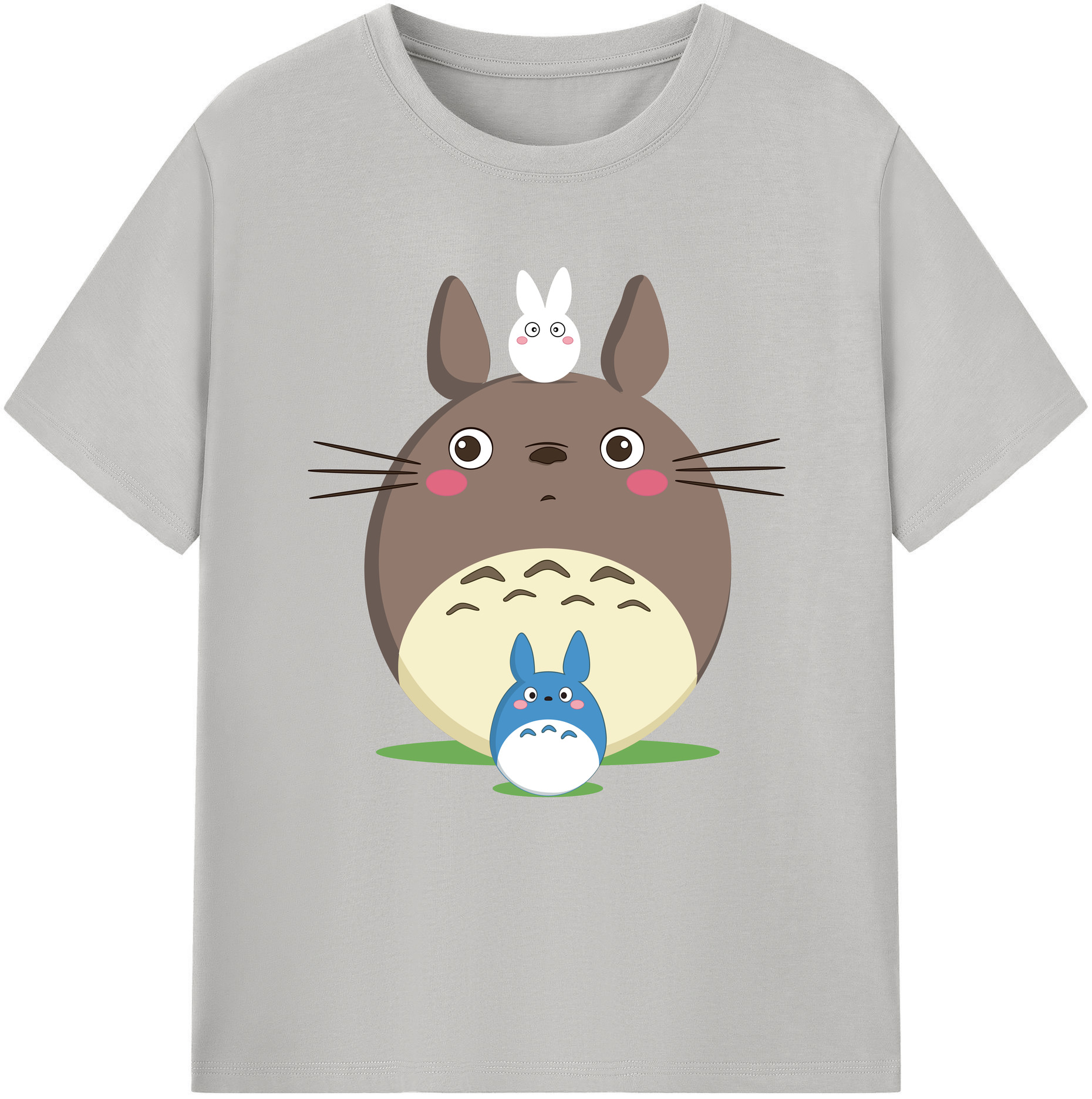 （画像用） となりのトトロ 草壁メイ 草壁サツキ My Neighbor Totoro Satsuki Kusakabe Mei Kusakabe レディースカジュアルプリントTシャツ（綿100％）