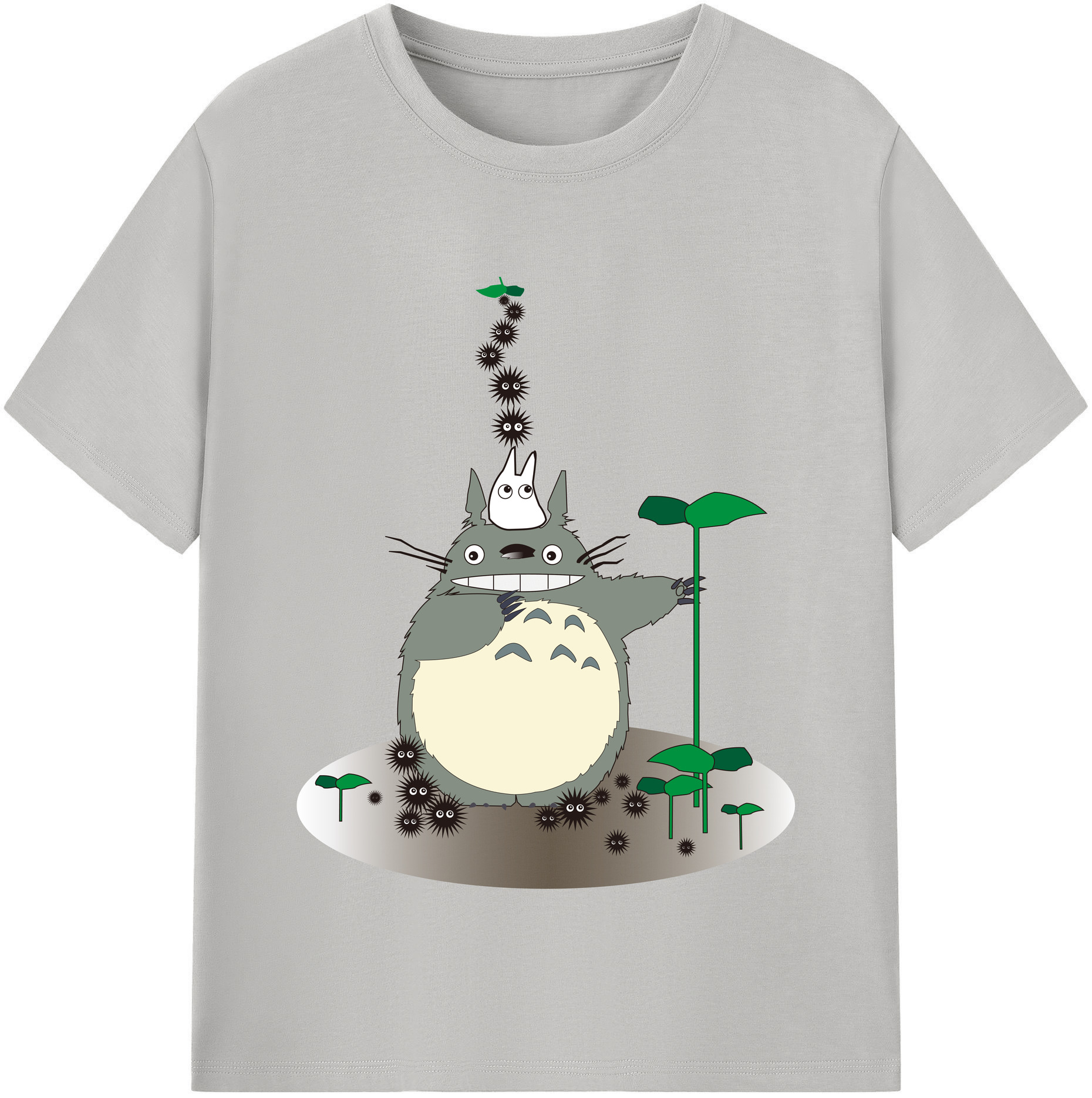 （画像用） となりのトトロ 草壁メイ 草壁サツキ My Neighbor Totoro Satsuki Kusakabe Mei Kusakabe レディースカジュアルプリントTシャツ（綿100％）