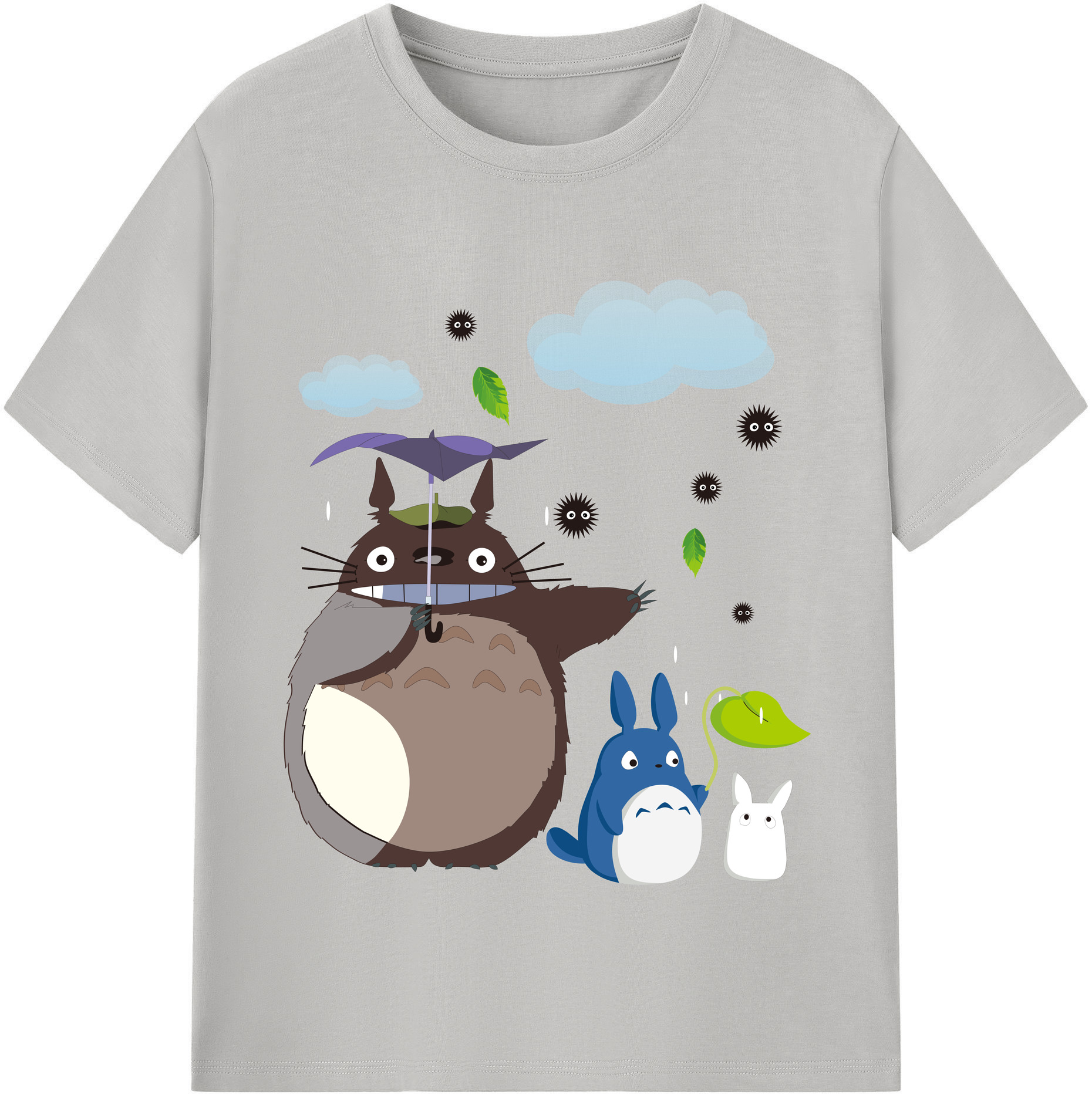 （画像用） となりのトトロ 草壁メイ 草壁サツキ My Neighbor Totoro Satsuki Kusakabe Mei Kusakabe レディースカジュアルプリントTシャツ（綿100％）