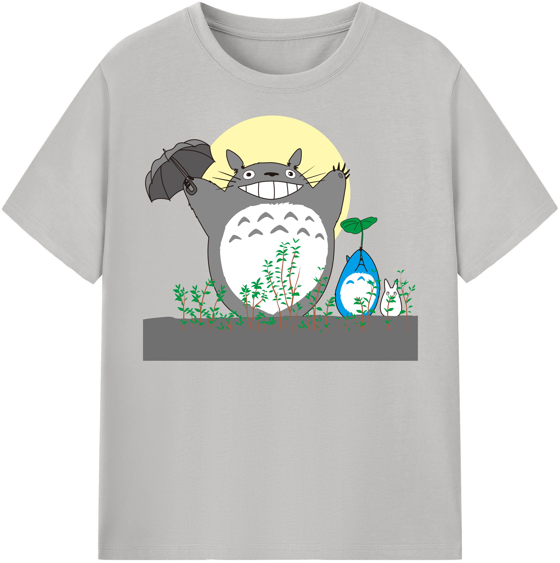 （画像用） となりのトトロ 草壁メイ 草壁サツキ My Neighbor Totoro Satsuki Kusakabe Mei Kusakabe レディースカジュアルプリントTシャツ（綿100％）