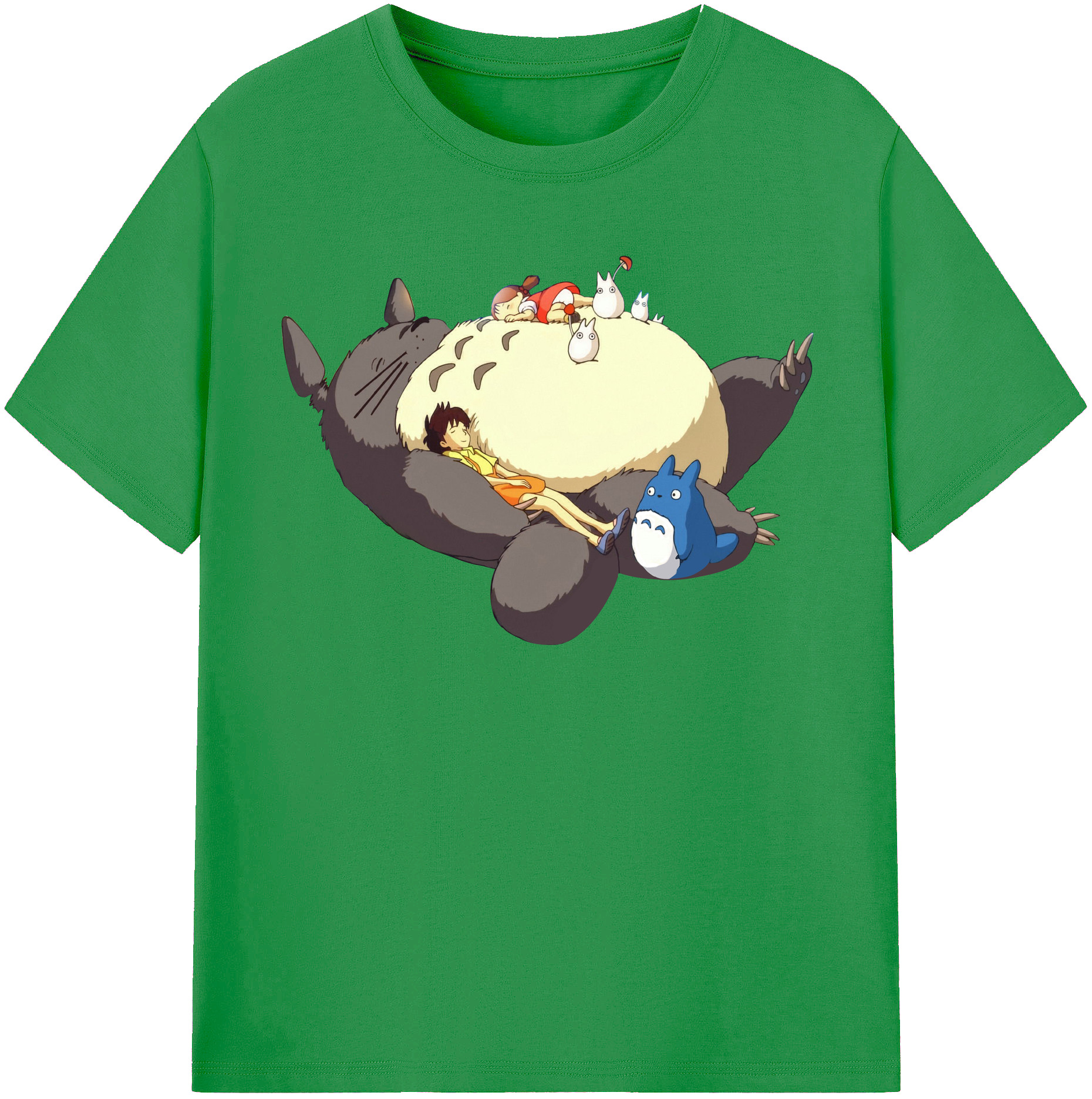 （画像用） となりのトトロ 草壁メイ 草壁サツキ My Neighbor Totoro Satsuki Kusakabe Mei Kusakabe レディースカジュアルプリントTシャツ（綿100％）