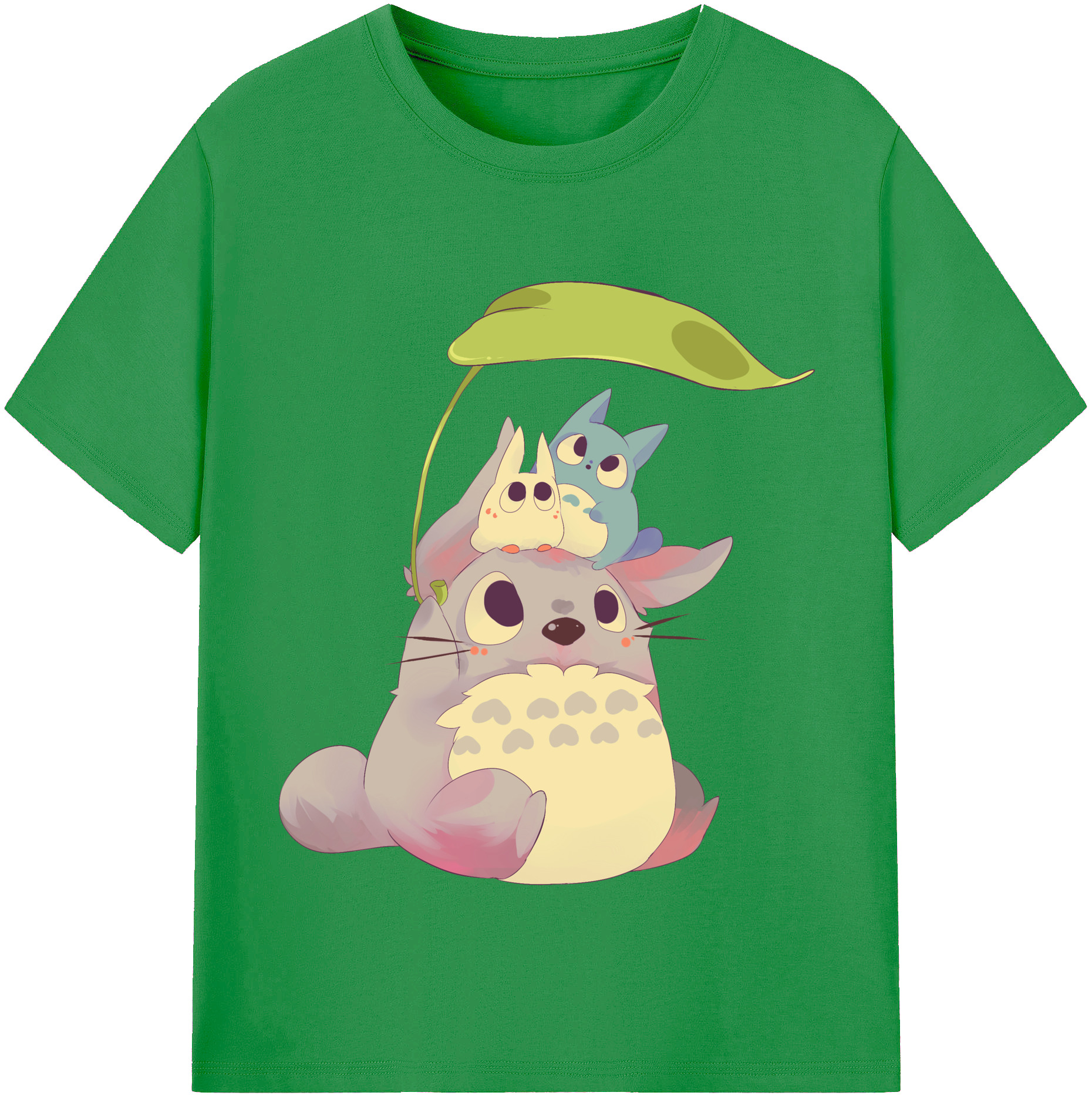 （画像用） となりのトトロ 草壁メイ 草壁サツキ My Neighbor Totoro Satsuki Kusakabe Mei Kusakabe レディースカジュアルプリントTシャツ（綿100％）