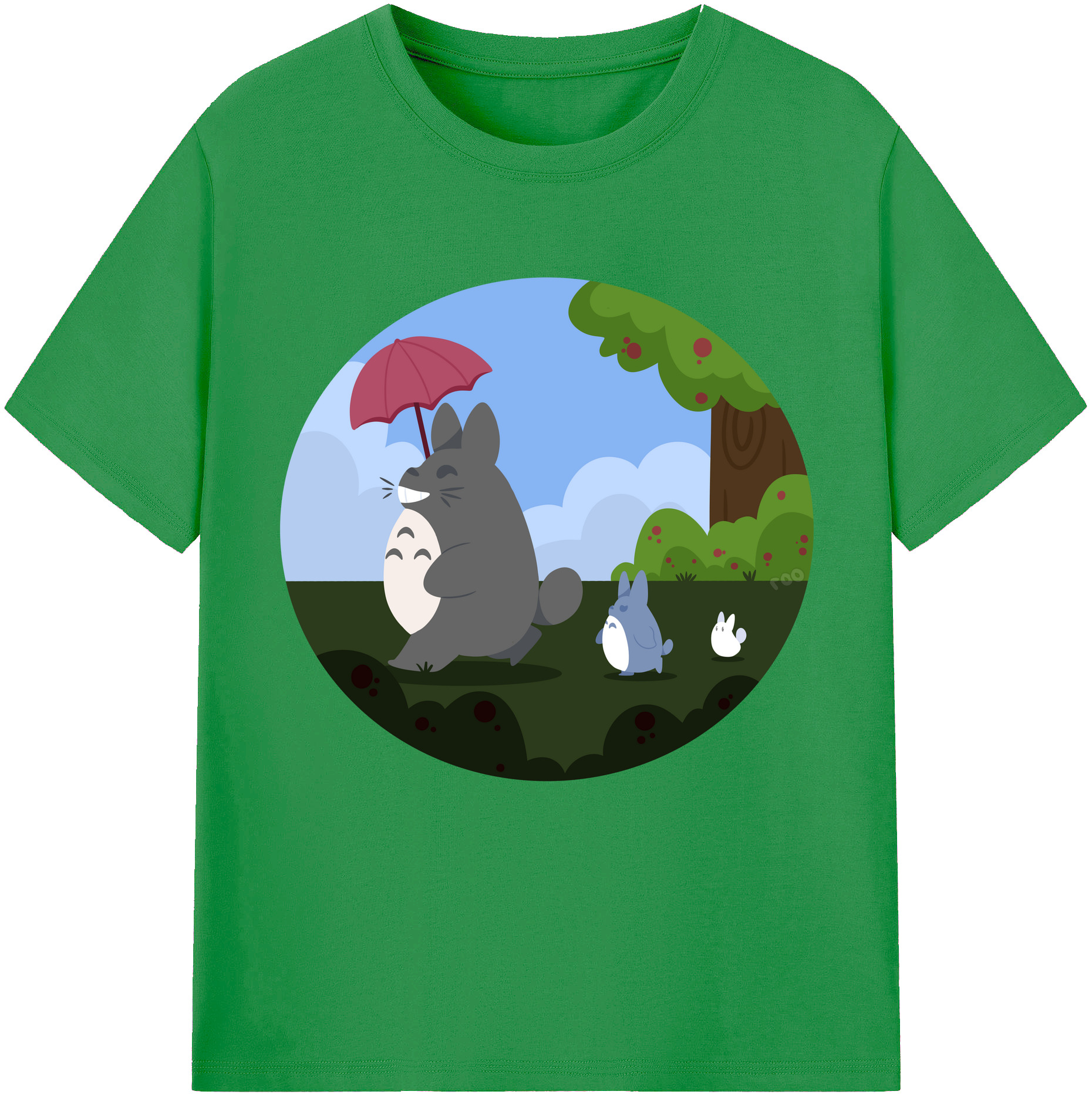 （画像用） となりのトトロ 草壁メイ 草壁サツキ My Neighbor Totoro Satsuki Kusakabe Mei Kusakabe レディースカジュアルプリントTシャツ（綿100％）
