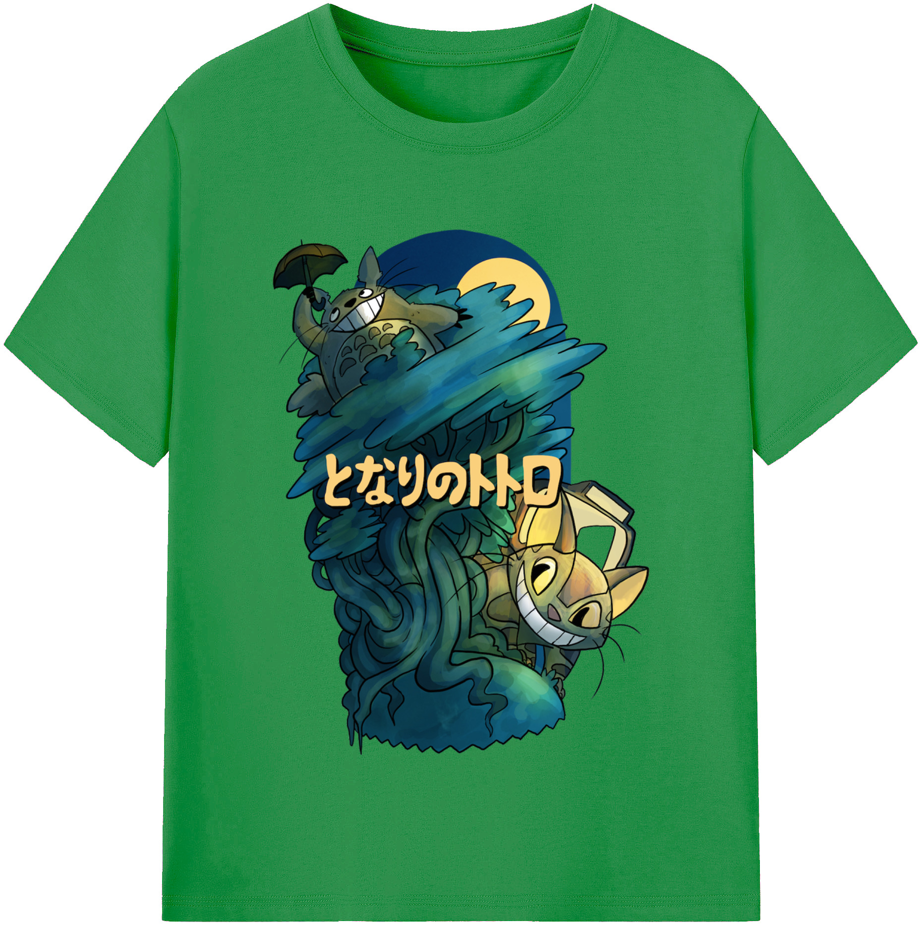 （画像用） となりのトトロ 草壁メイ 草壁サツキ My Neighbor Totoro Satsuki Kusakabe Mei Kusakabe レディースカジュアルプリントTシャツ（綿100％）