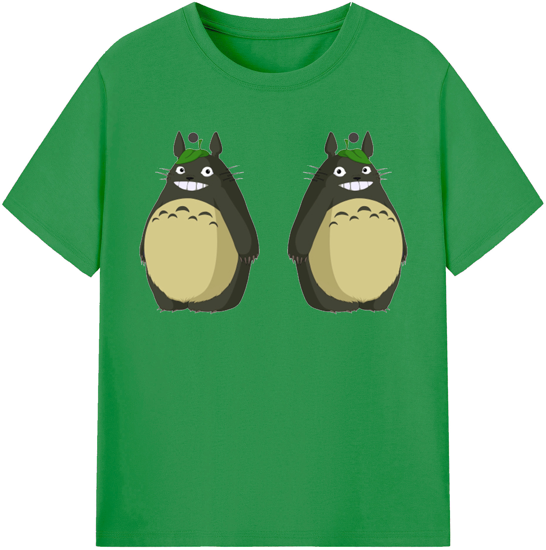 （画像用） となりのトトロ 草壁メイ 草壁サツキ My Neighbor Totoro Satsuki Kusakabe Mei Kusakabe レディースカジュアルプリントTシャツ（綿100％）